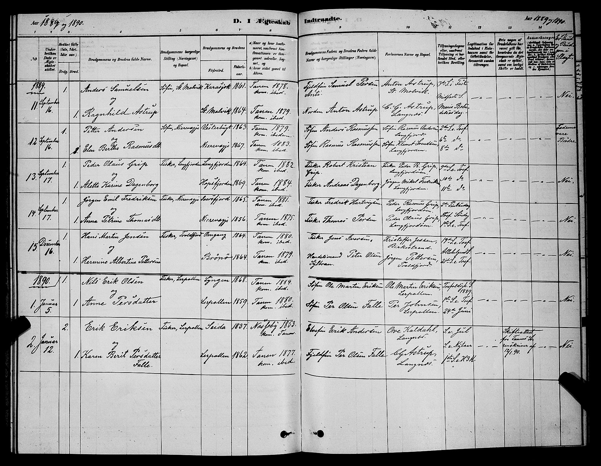 Tana sokneprestkontor, SATØ/S-1334/H/Hb/L0003klokker: Parish register (copy) no. 3, 1878-1890