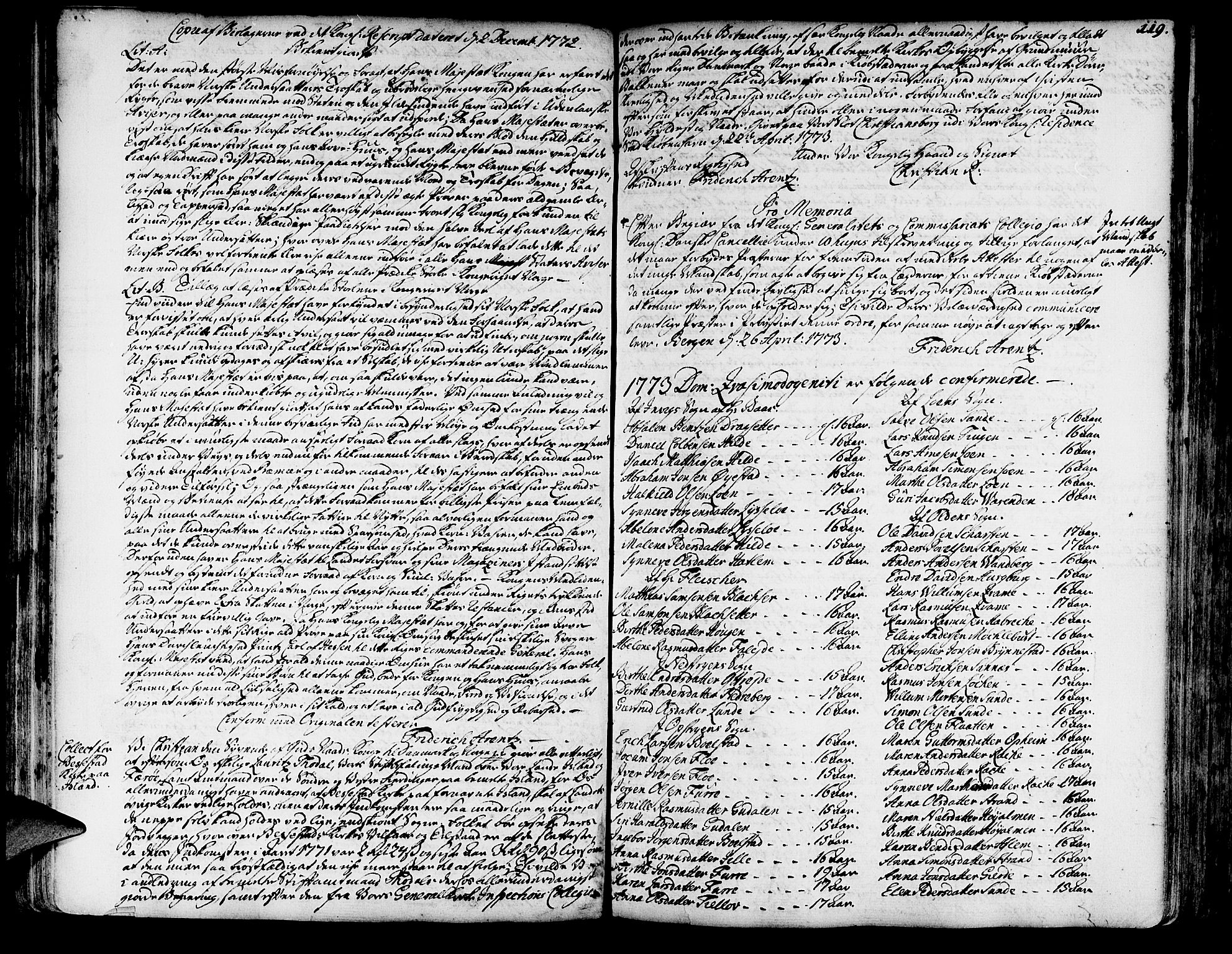 Innvik sokneprestembete, SAB/A-80501: Other parish register no. I.2.A, 1750-1835, p. 119