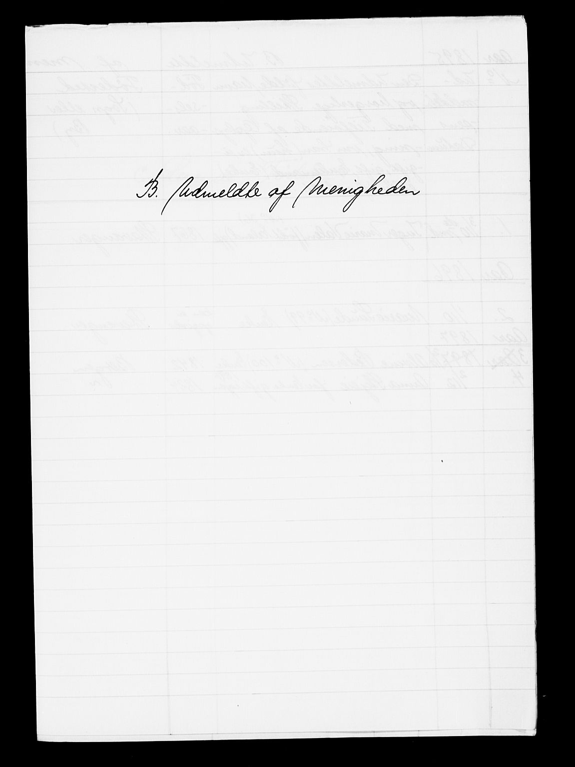 Pa 0160 - Vennenes Samfunn, Stavanger, AV/SAST-A-100269/F: Dissenter register no. -, 1840-1900