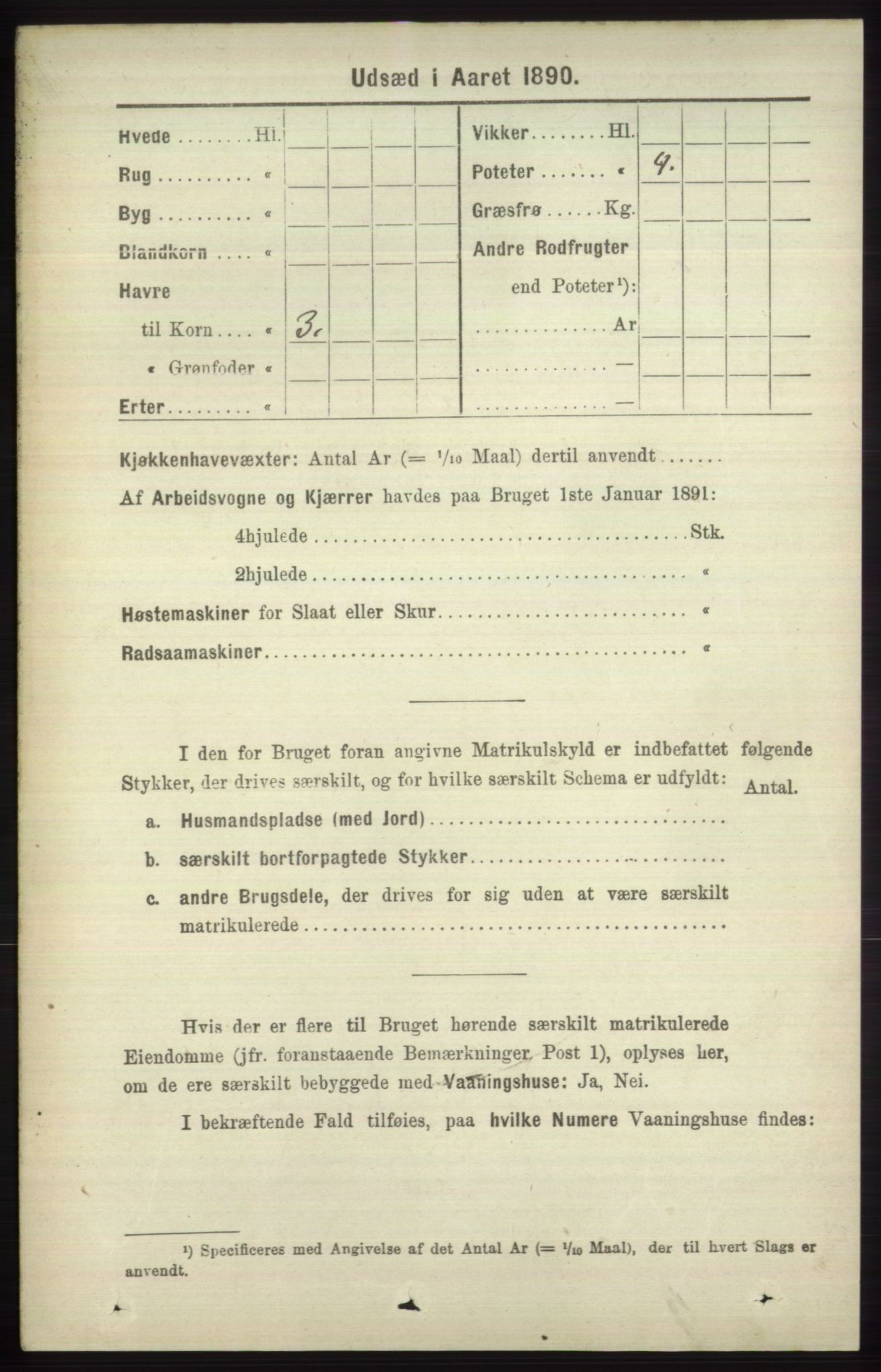 RA, 1891 census for 1251 Bruvik, 1891, p. 4390