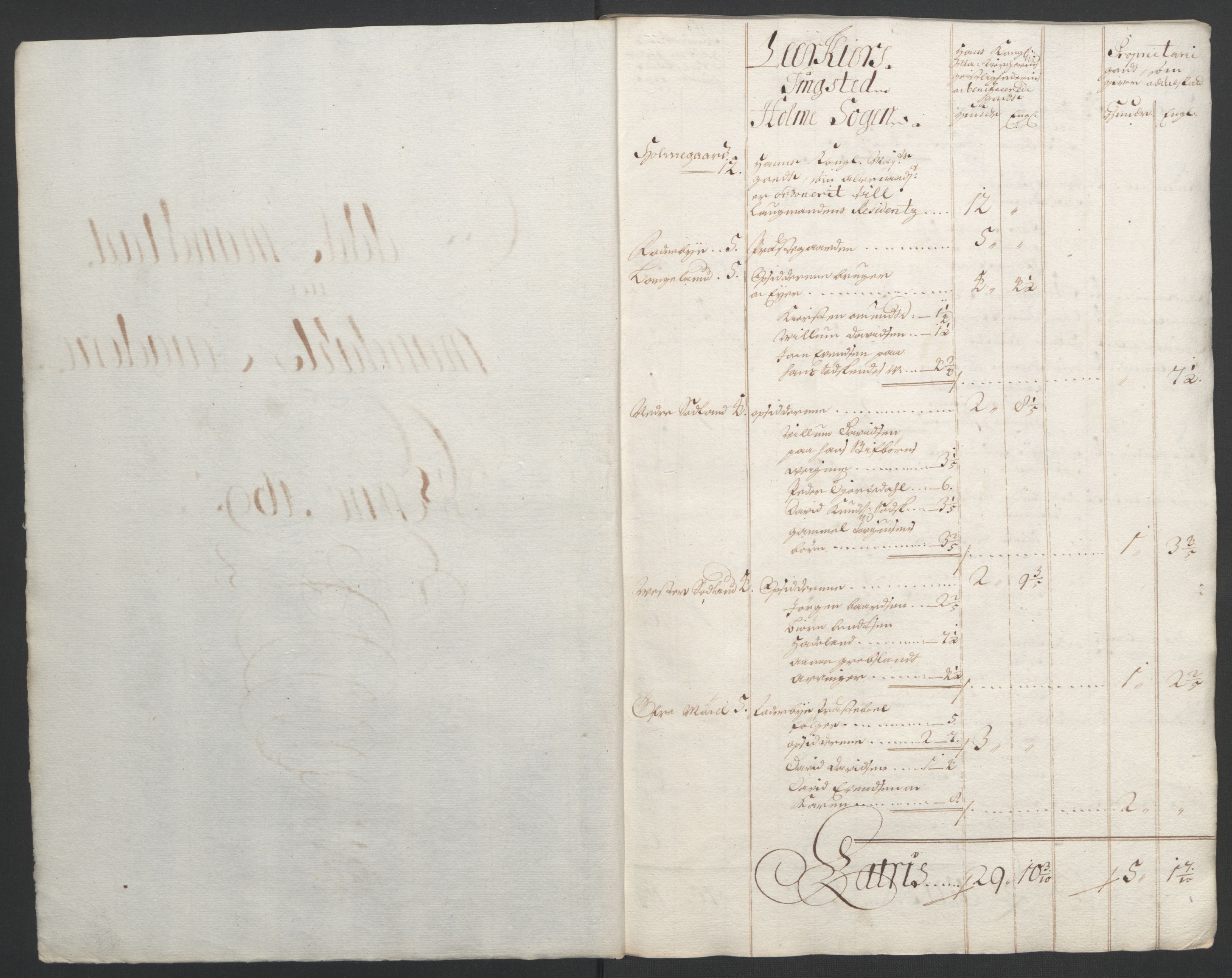 Rentekammeret inntil 1814, Reviderte regnskaper, Fogderegnskap, RA/EA-4092/R43/L2545: Fogderegnskap Lista og Mandal, 1694-1695, p. 311