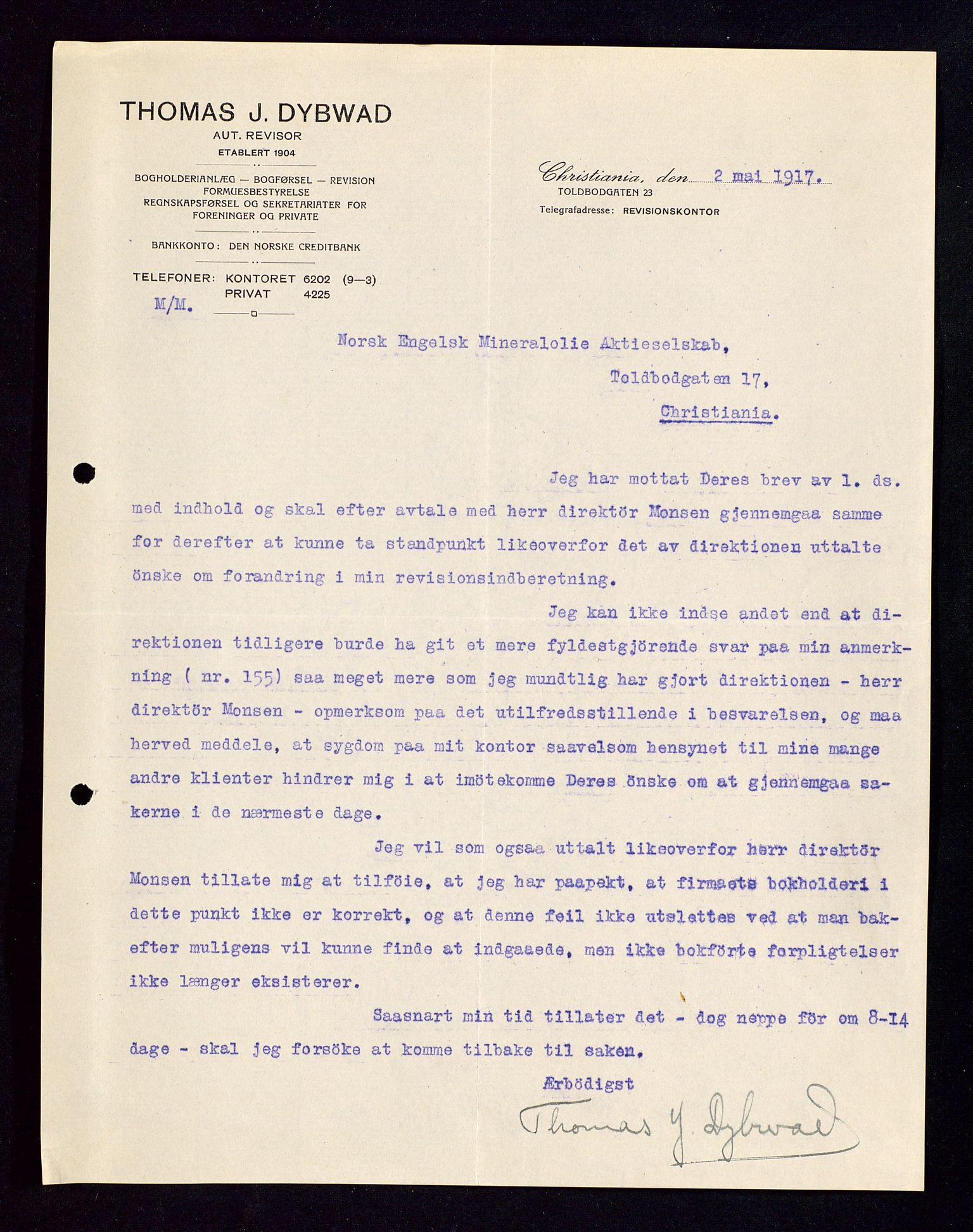 Pa 1521 - A/S Norske Shell, AV/SAST-A-101915/E/Ea/Eaa/L0002: Sjefskorrespondanse, 1917-1918, p. 197