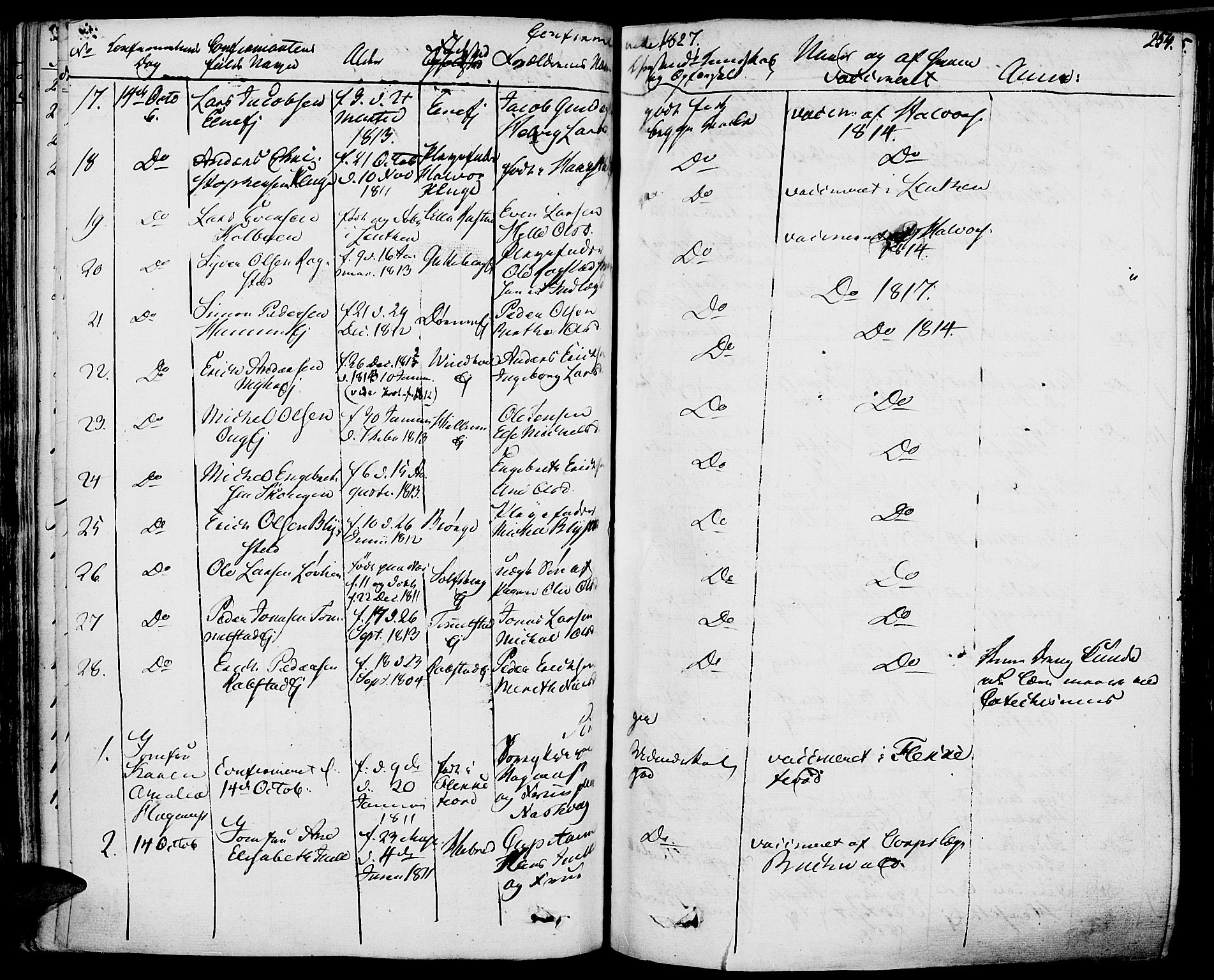 Vang prestekontor, Hedmark, AV/SAH-PREST-008/H/Ha/Haa/L0009: Parish register (official) no. 9, 1826-1841, p. 254