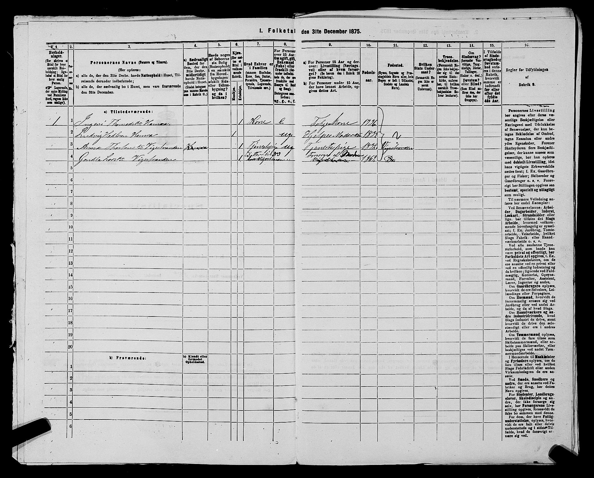 SAST, 1875 census for 1138P Jelsa, 1875, p. 121