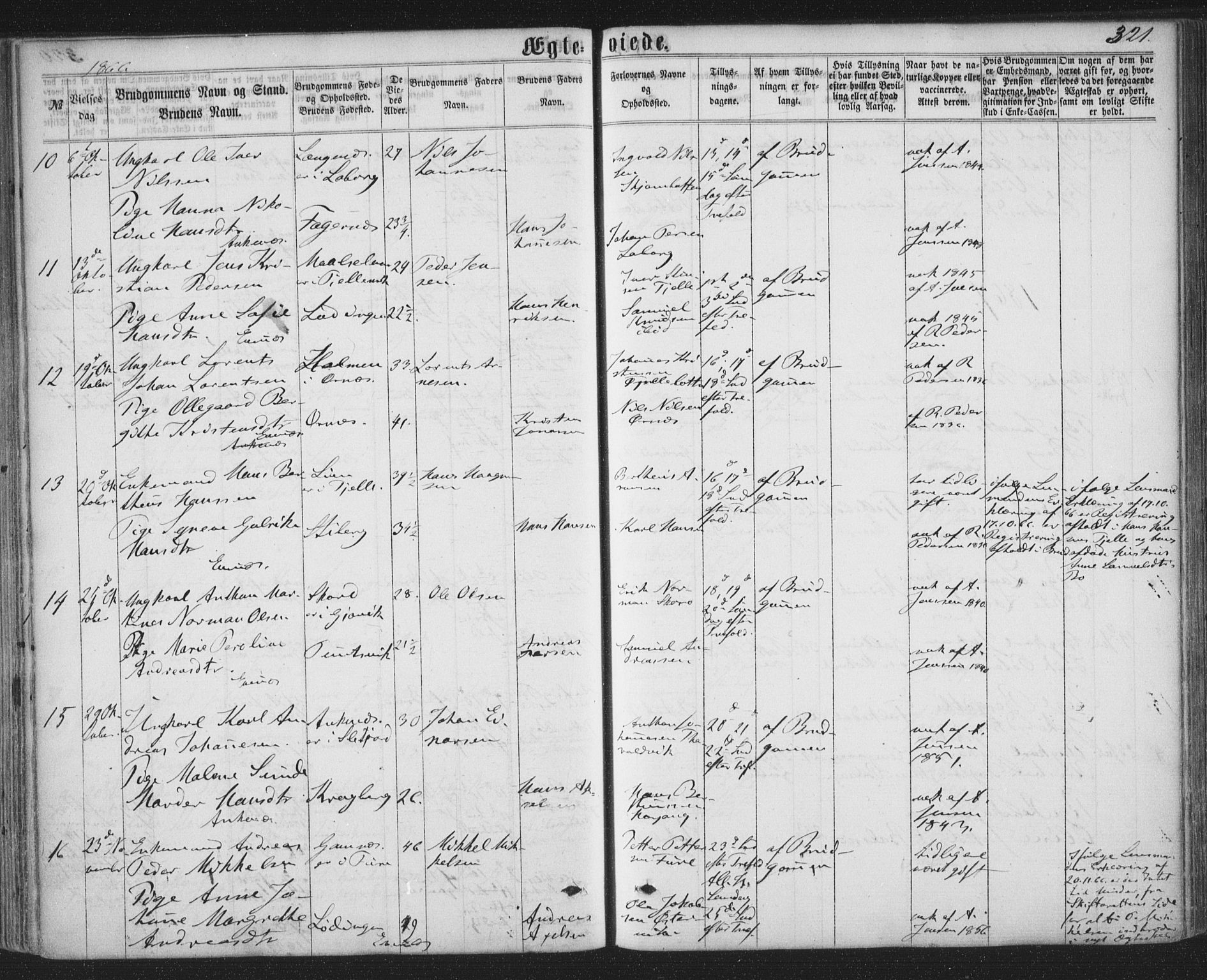 Ministerialprotokoller, klokkerbøker og fødselsregistre - Nordland, AV/SAT-A-1459/863/L0896: Parish register (official) no. 863A08, 1861-1871, p. 321