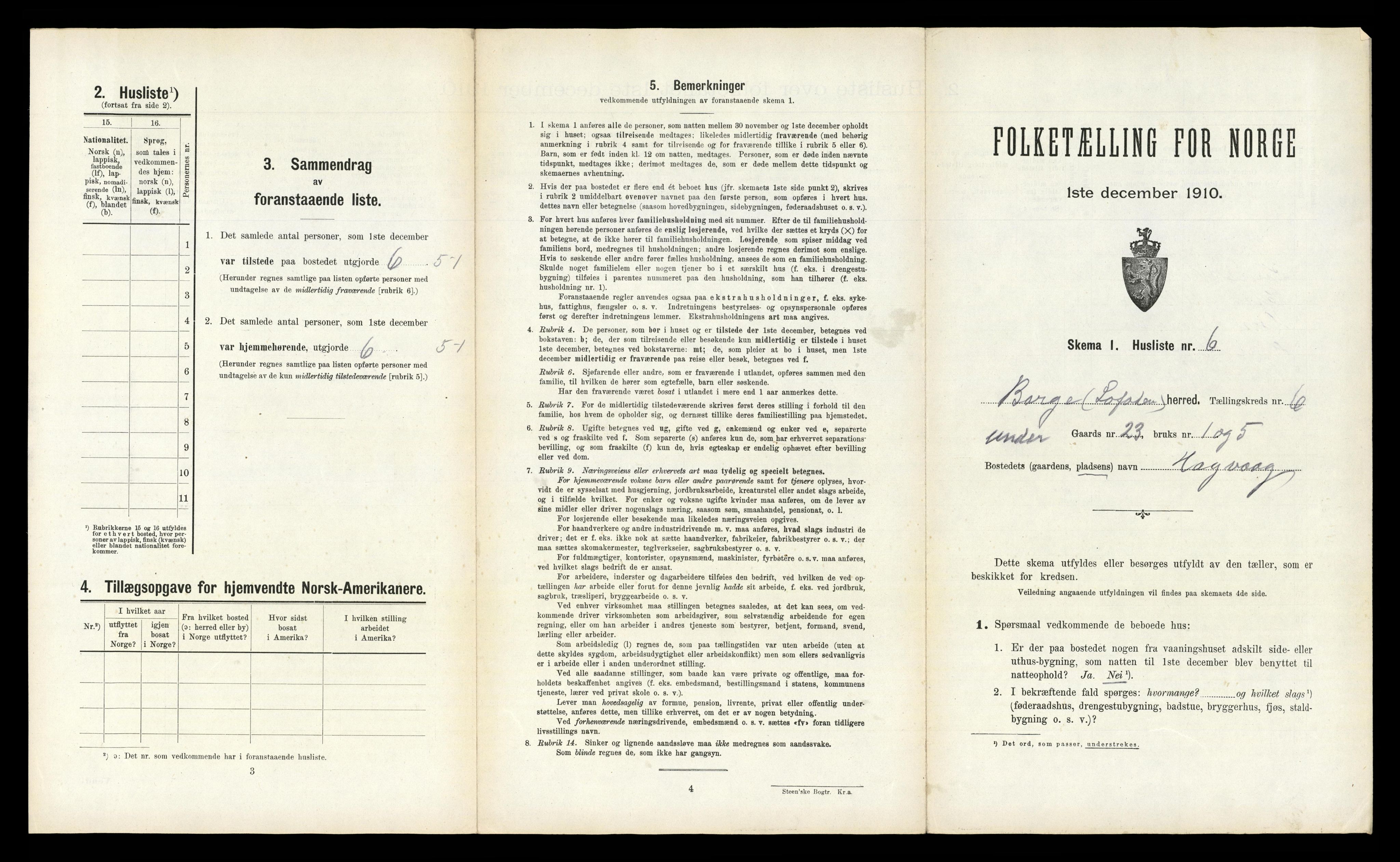 RA, 1910 census for Borge, 1910, p. 575