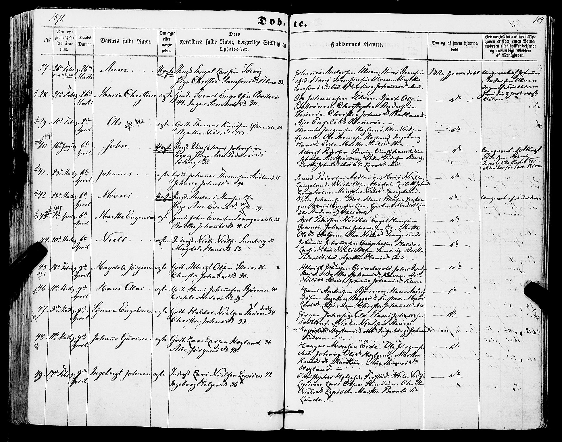 Os sokneprestembete, AV/SAB-A-99929: Parish register (official) no. A 17, 1860-1873, p. 104