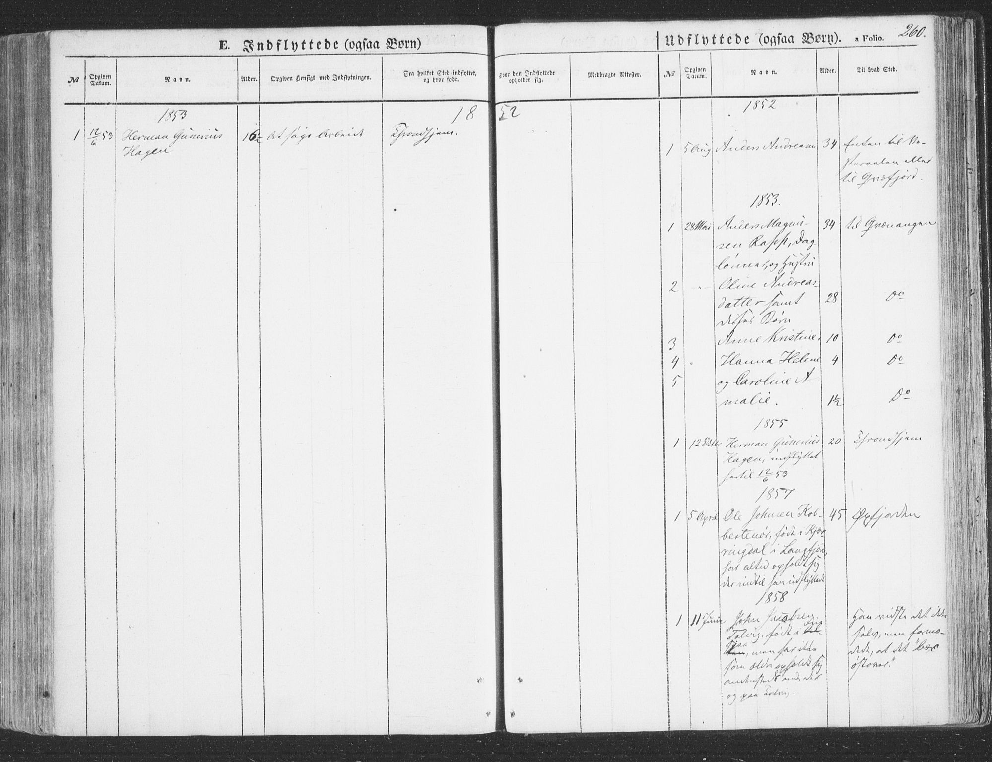Talvik sokneprestkontor, SATØ/S-1337/H/Ha/L0010kirke: Parish register (official) no. 10, 1852-1864, p. 260