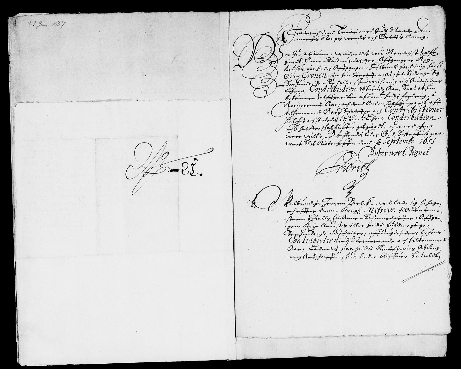 Rentekammeret inntil 1814, Reviderte regnskaper, Lensregnskaper, AV/RA-EA-5023/R/Rb/Rbq/L0045: Nedenes len. Mandals len. Råbyggelag., 1654-1658