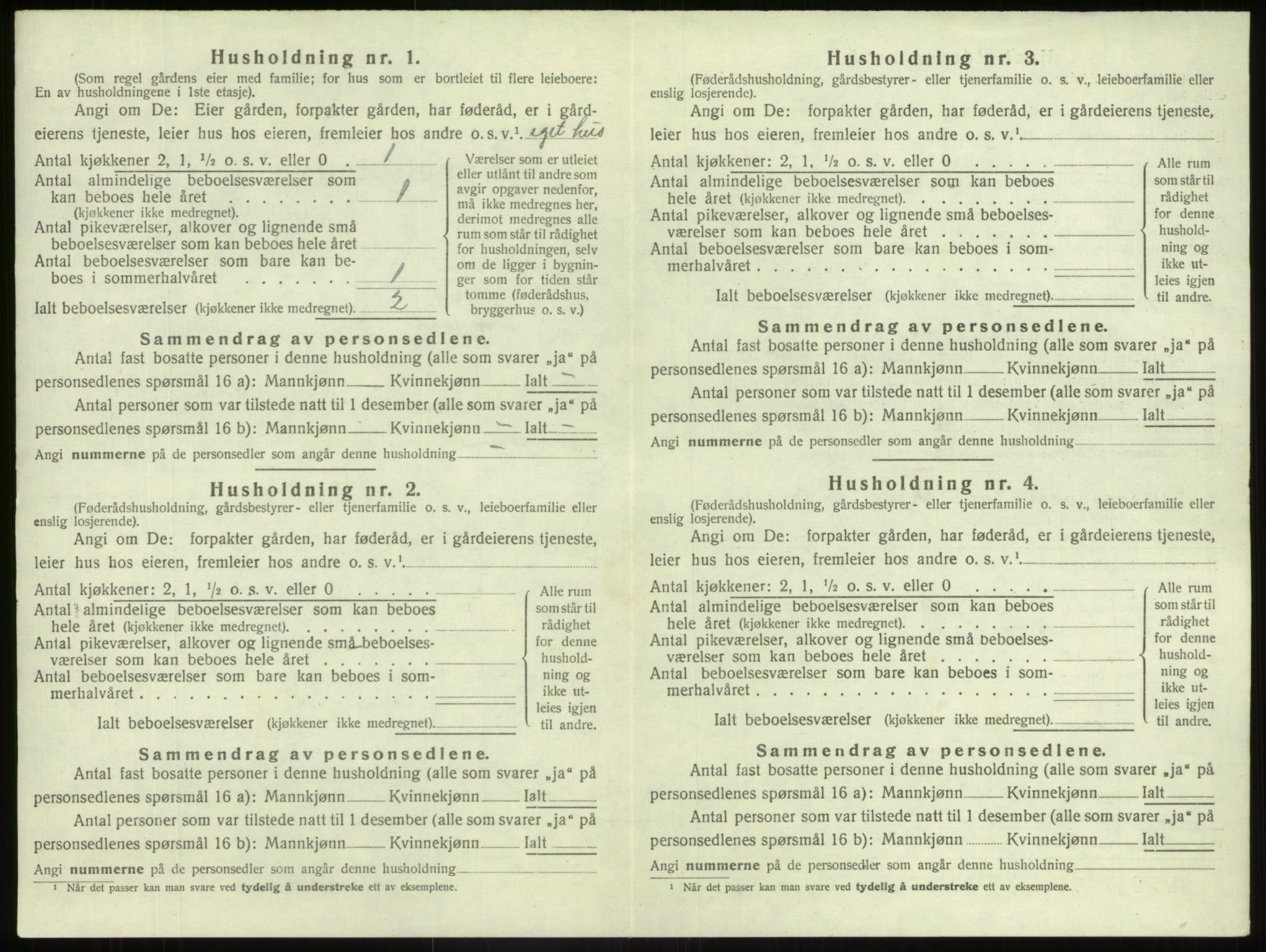 SAB, 1920 census for Hafslo, 1920, p. 675