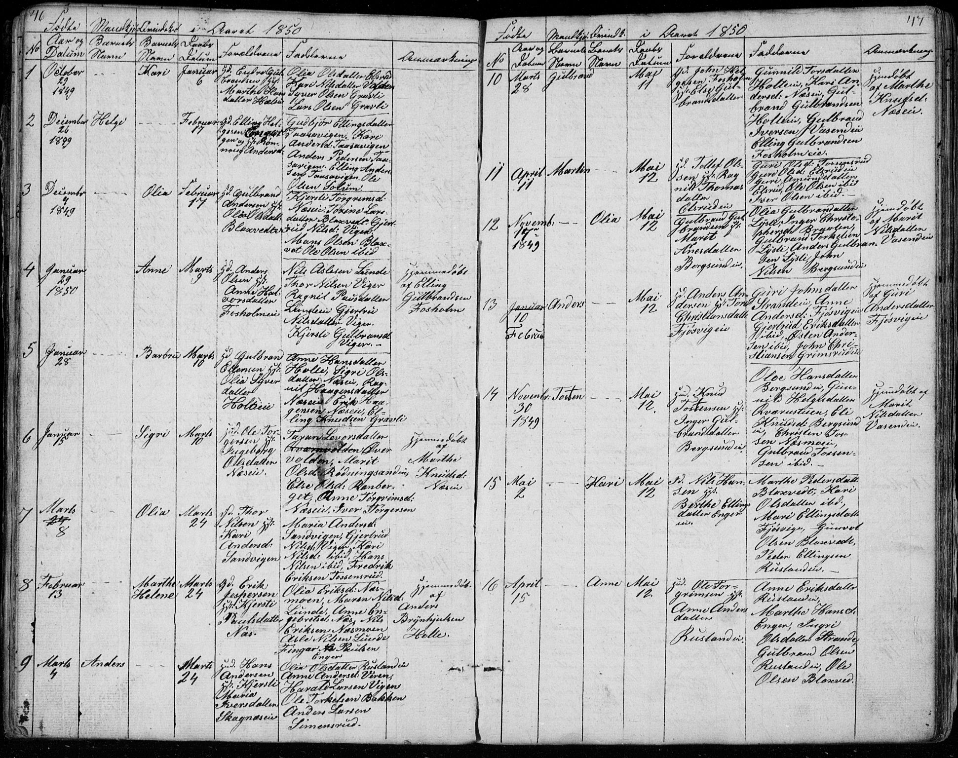 Ådal kirkebøker, AV/SAKO-A-248/G/Ga/L0002: Parish register (copy) no. I 2, 1840-1861, p. 46-47