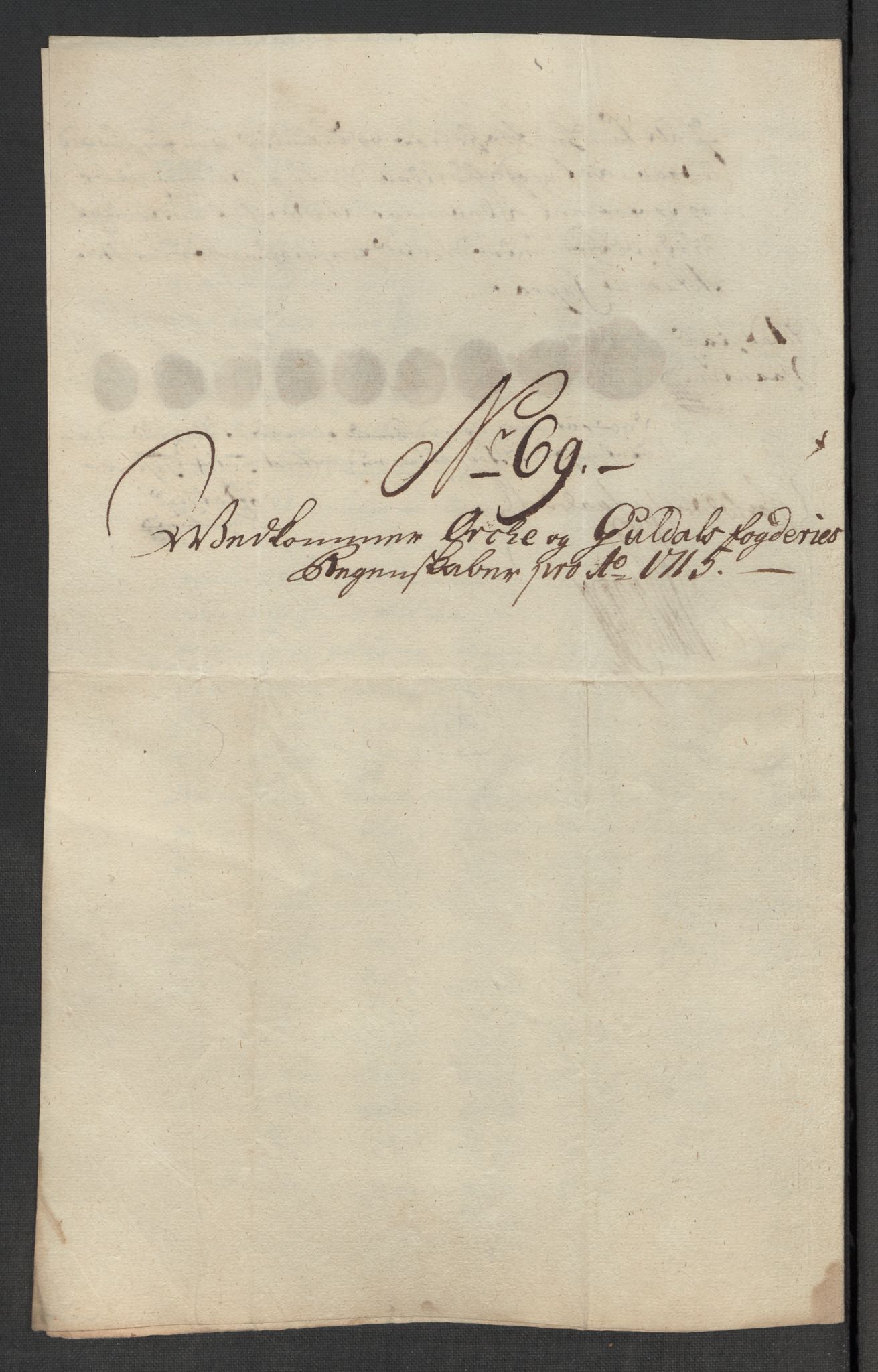 Rentekammeret inntil 1814, Reviderte regnskaper, Fogderegnskap, RA/EA-4092/R60/L3966: Fogderegnskap Orkdal og Gauldal, 1715, p. 488