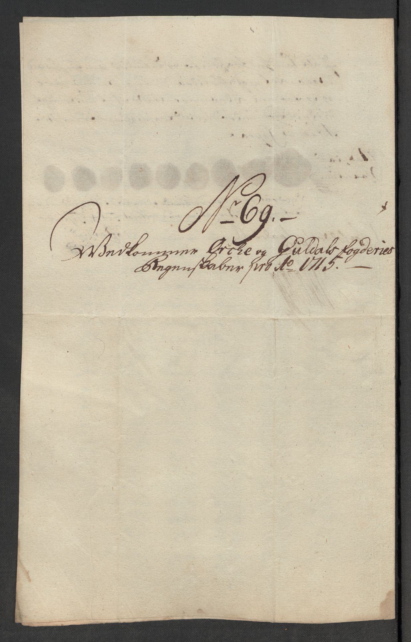 Rentekammeret inntil 1814, Reviderte regnskaper, Fogderegnskap, AV/RA-EA-4092/R60/L3966: Fogderegnskap Orkdal og Gauldal, 1715, p. 488