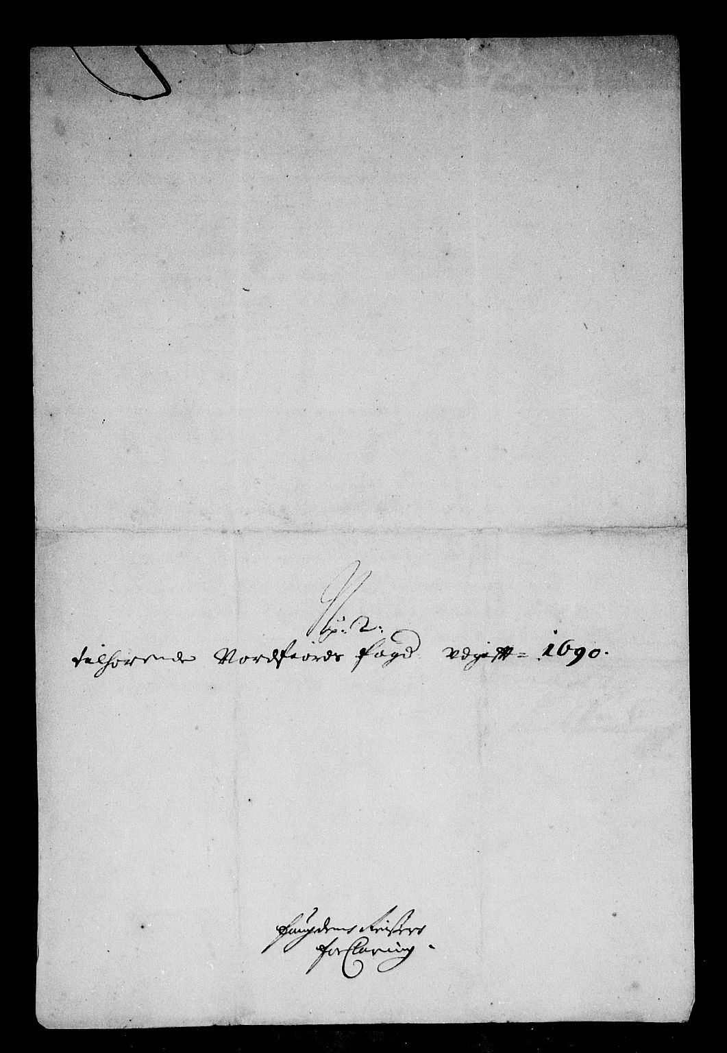 Rentekammeret inntil 1814, Reviderte regnskaper, Stiftamtstueregnskaper, Bergen stiftamt, RA/EA-6043/R/Rc/L0093: Bergen stiftamt, 1690