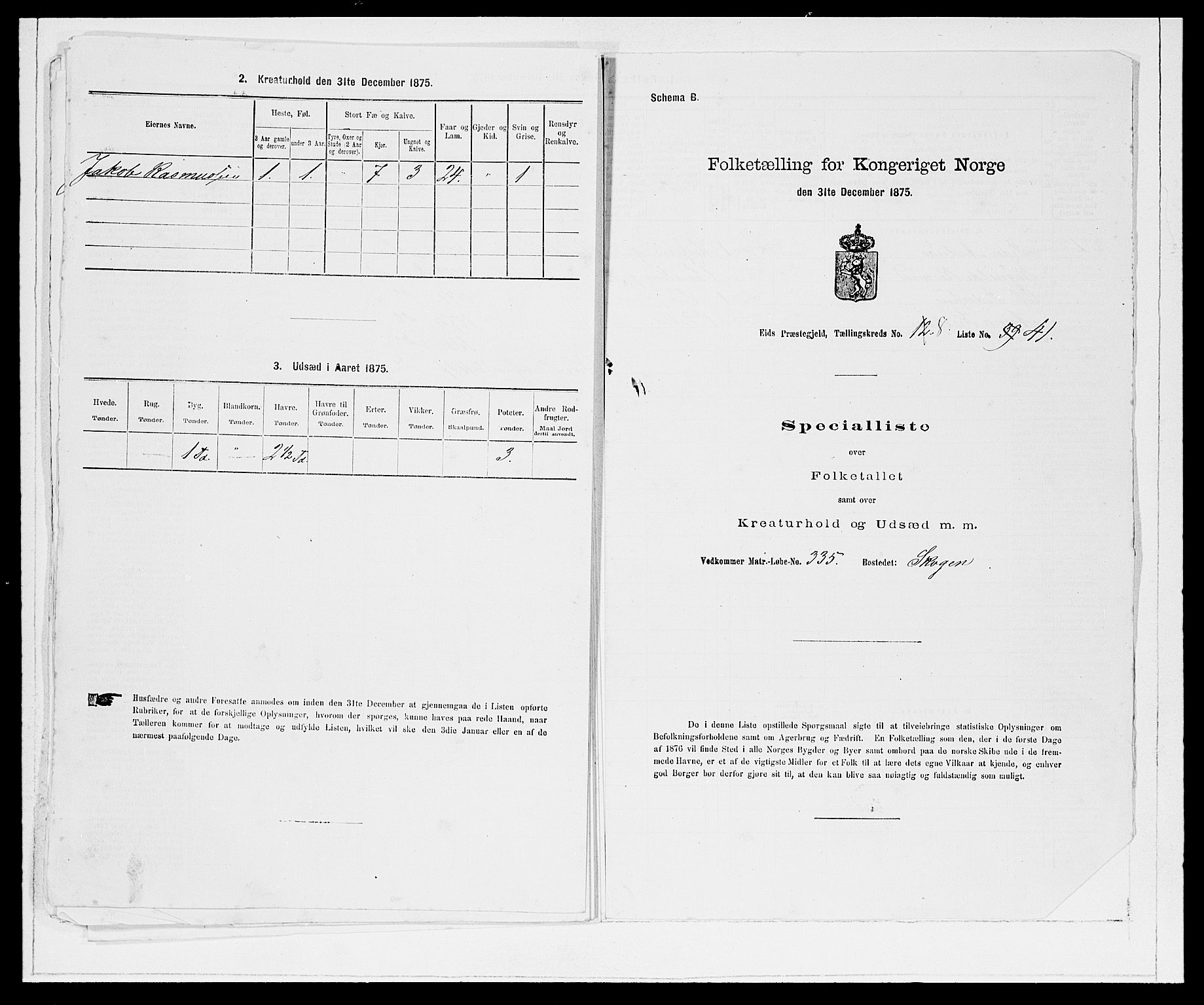 SAB, 1875 Census for 1443P Eid, 1875, p. 967