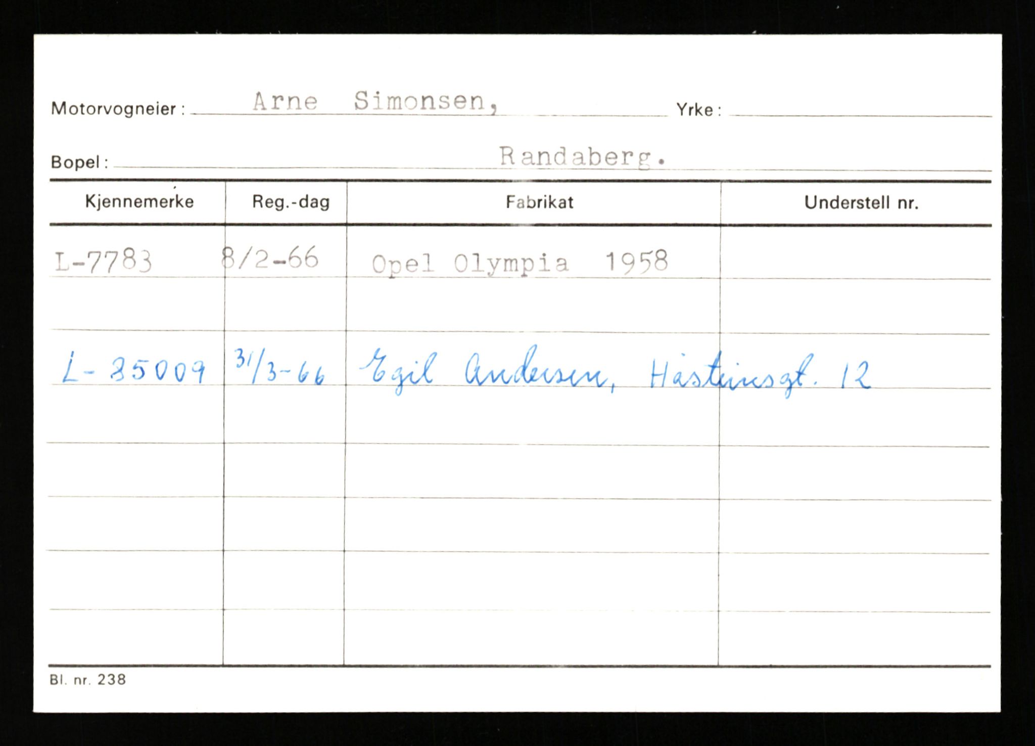 Stavanger trafikkstasjon, SAST/A-101942/0/G/L0002: Registreringsnummer: 5791 - 10405, 1930-1971, p. 983