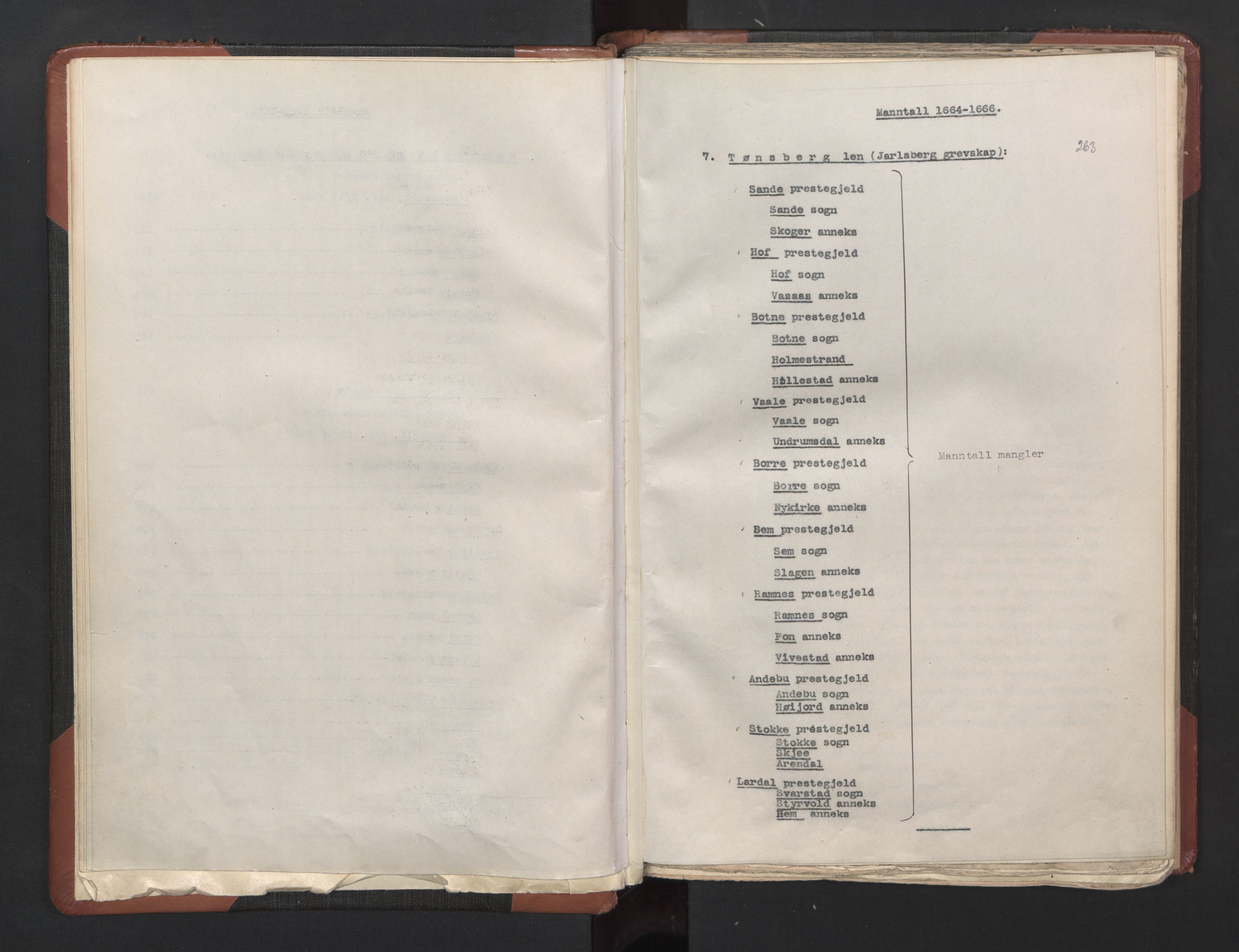 RA, Bailiff's Census 1664-1666, no. 5: Modern Buskerud county and modern Vestfold county, 1664