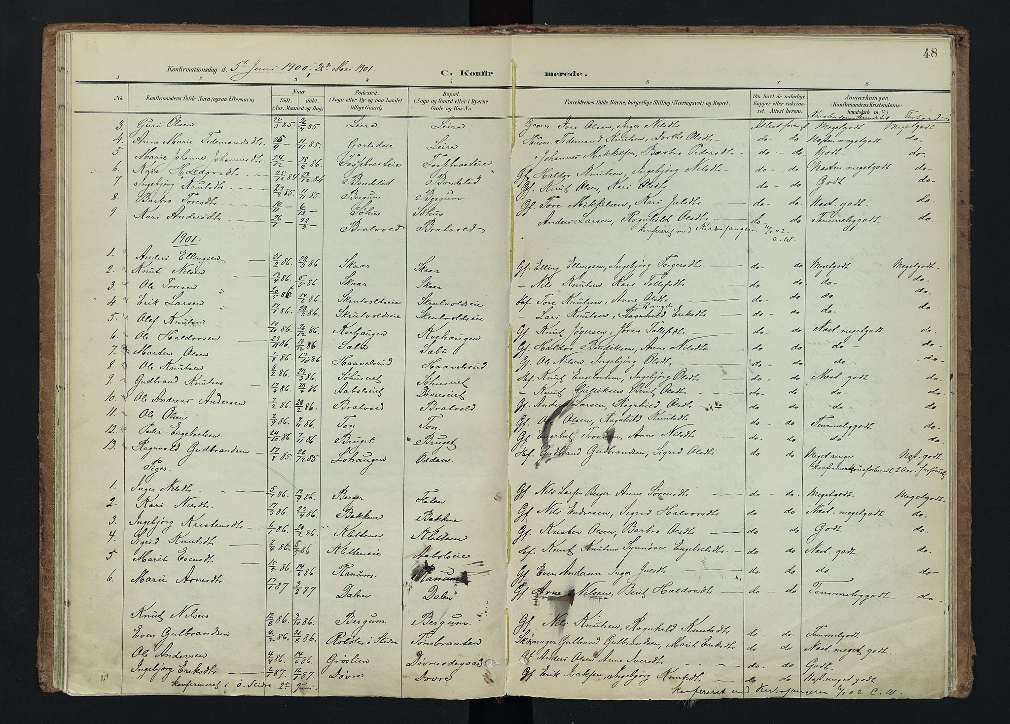 Nord-Aurdal prestekontor, AV/SAH-PREST-132/H/Ha/Haa/L0015: Parish register (official) no. 15, 1896-1914, p. 48
