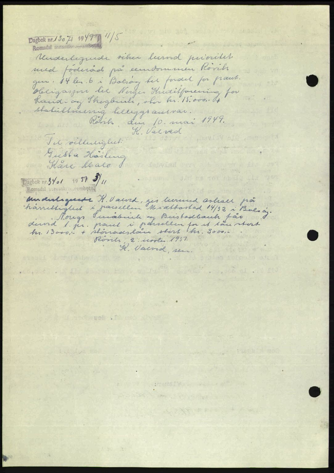 Romsdal sorenskriveri, AV/SAT-A-4149/1/2/2C: Mortgage book no. A28, 1948-1949, Diary no: : 3393/1948