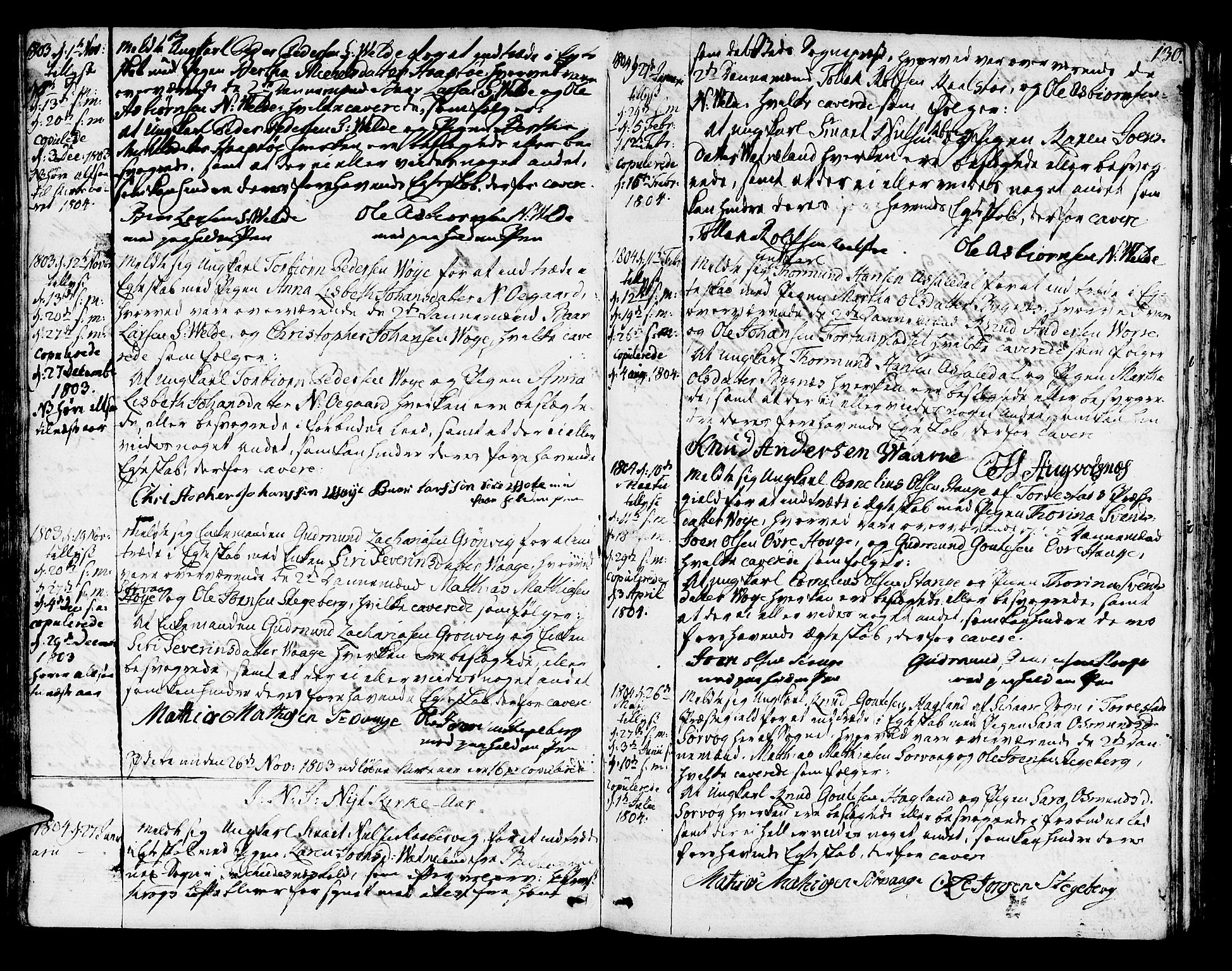 Avaldsnes sokneprestkontor, SAST/A -101851/H/Ha/Haa/L0003: Parish register (official) no. A 3, 1801-1817, p. 130