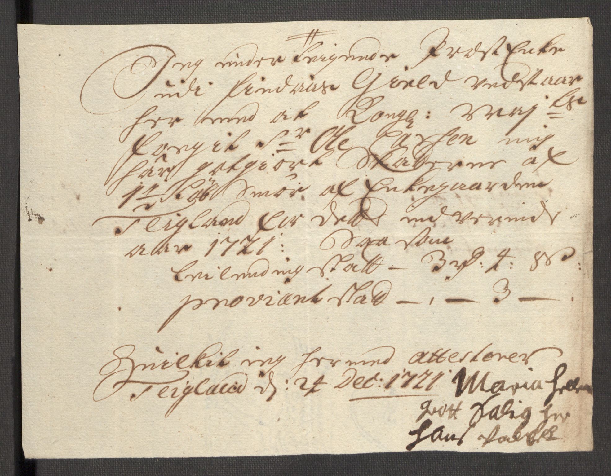 Rentekammeret inntil 1814, Reviderte regnskaper, Fogderegnskap, RA/EA-4092/R48/L3000: Fogderegnskap Sunnhordland og Hardanger, 1721, p. 391