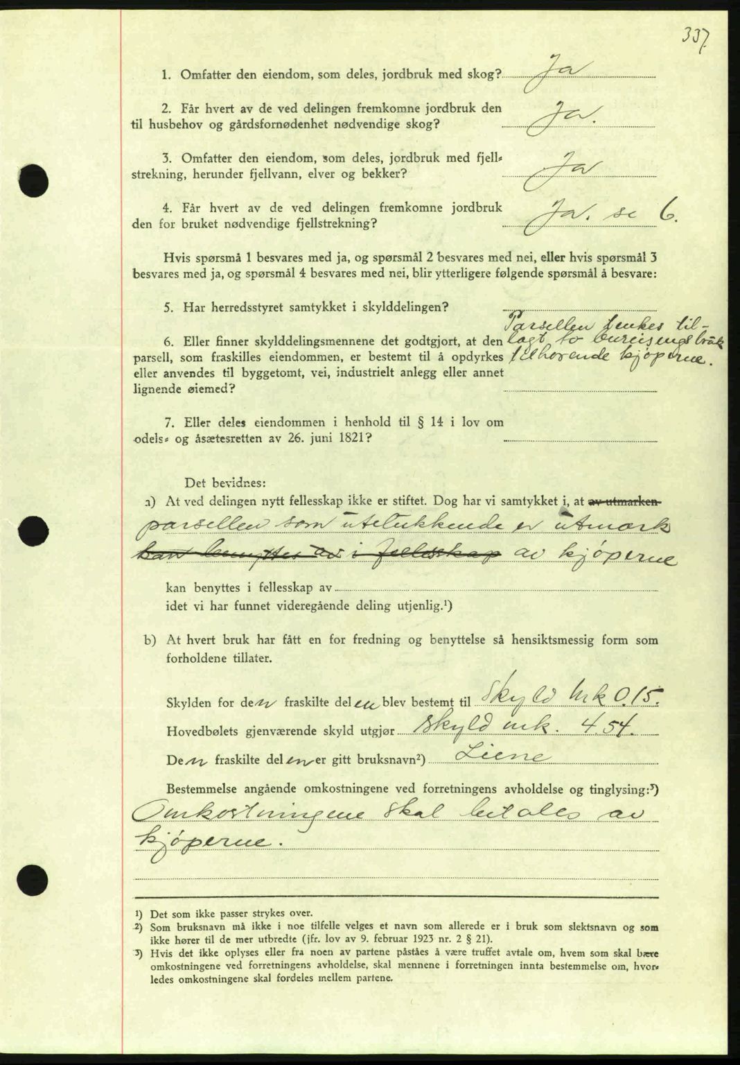 Nordmøre sorenskriveri, AV/SAT-A-4132/1/2/2Ca: Mortgage book no. A95, 1943-1943, Diary no: : 1399/1943