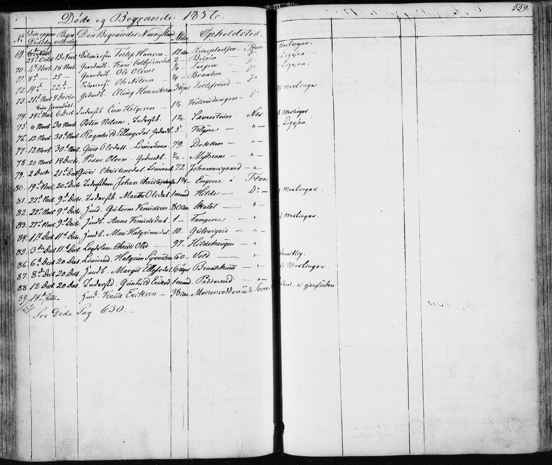 Nes kirkebøker, AV/SAKO-A-236/F/Fa/L0009: Parish register (official) no. 9, 1834-1863, p. 559