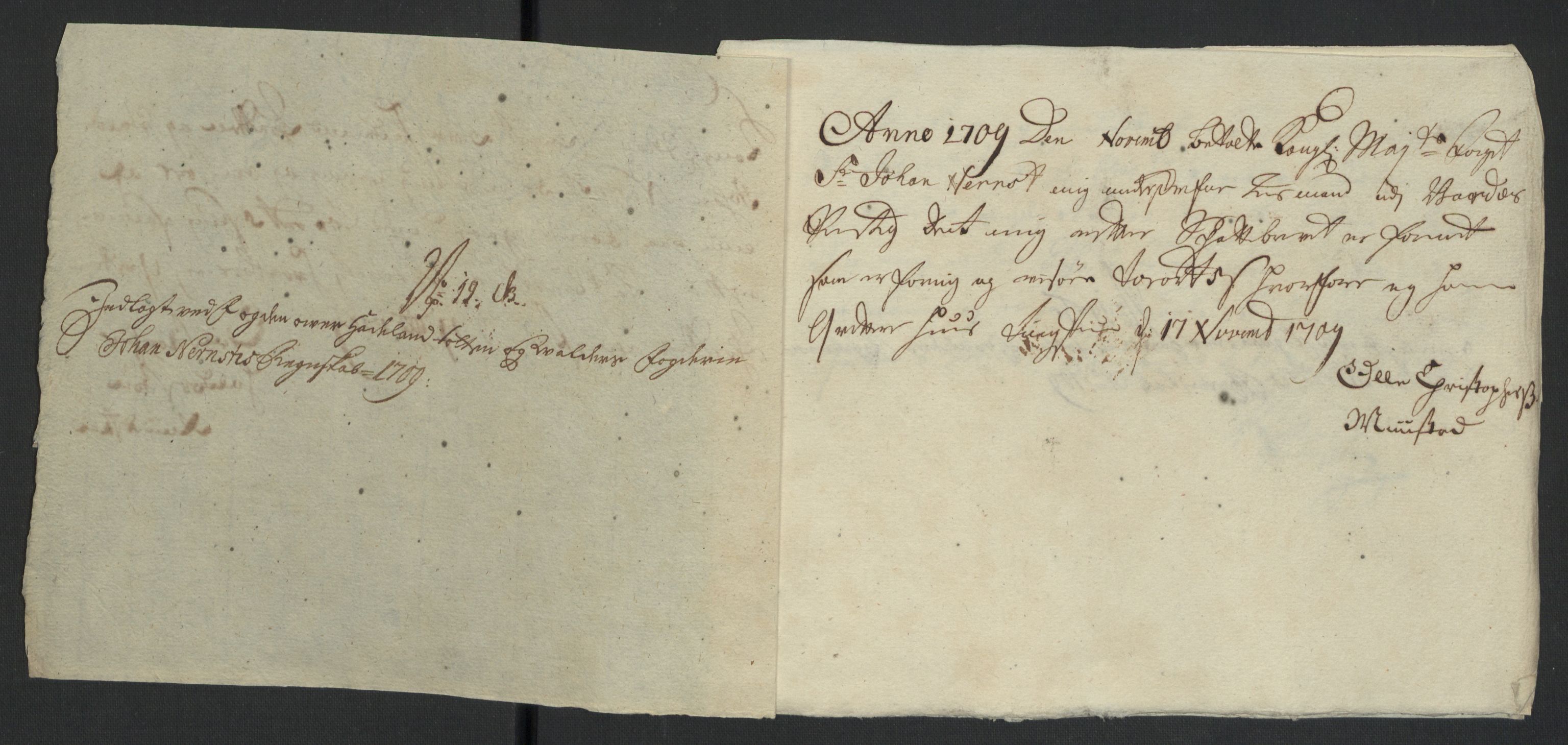 Rentekammeret inntil 1814, Reviderte regnskaper, Fogderegnskap, RA/EA-4092/R18/L1306: Fogderegnskap Hadeland, Toten og Valdres, 1709, p. 315