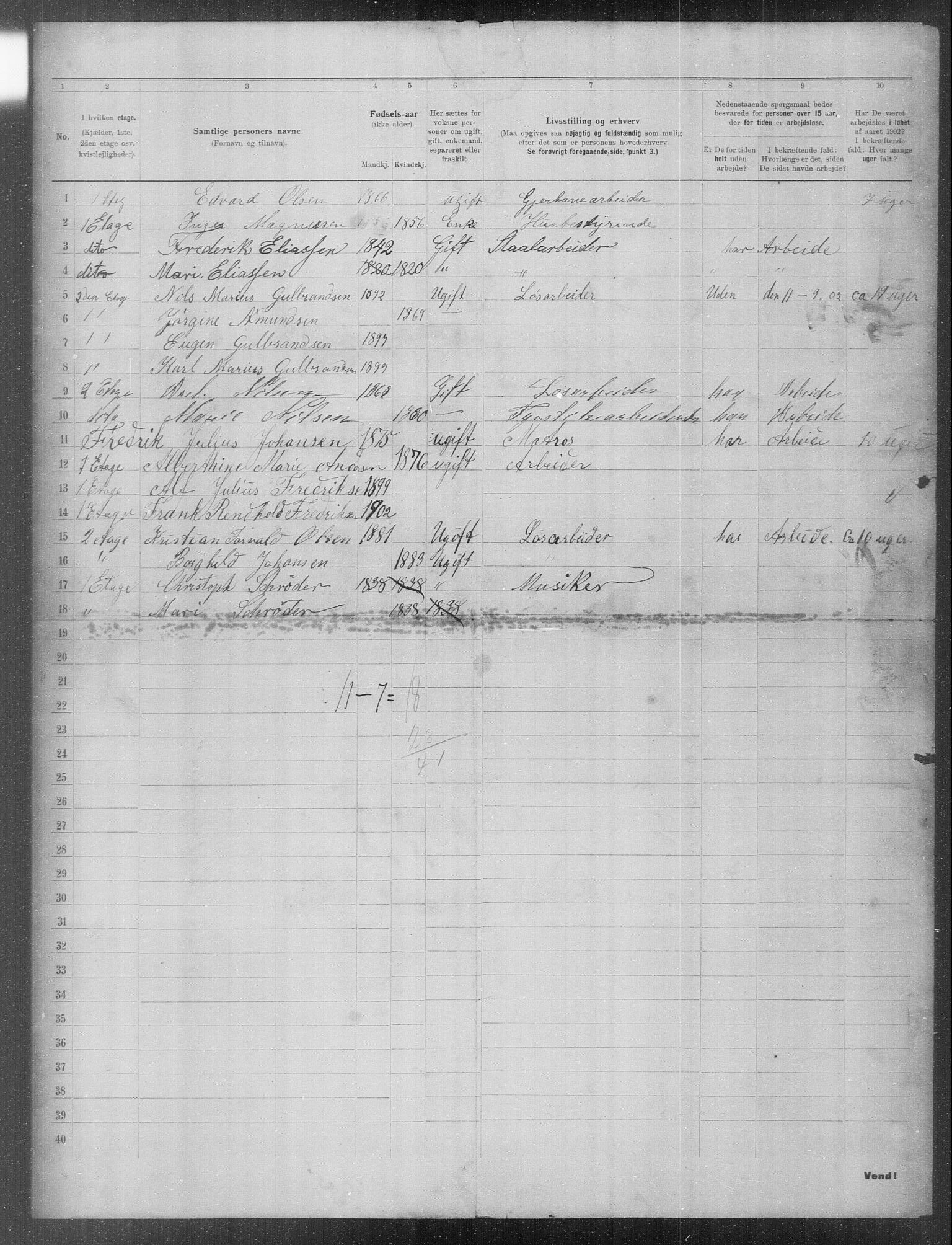 OBA, Municipal Census 1902 for Kristiania, 1902, p. 23757