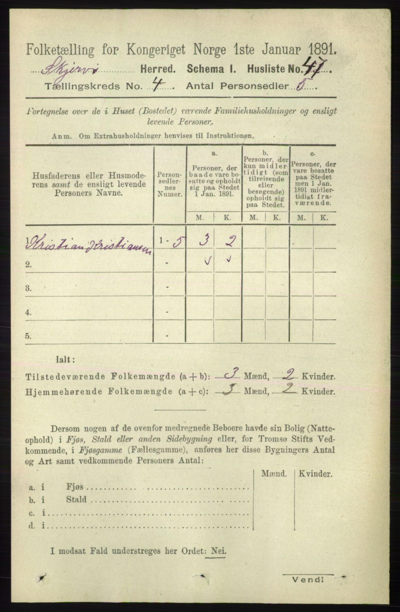RA, 1891 census for 1941 Skjervøy, 1891, p. 2270