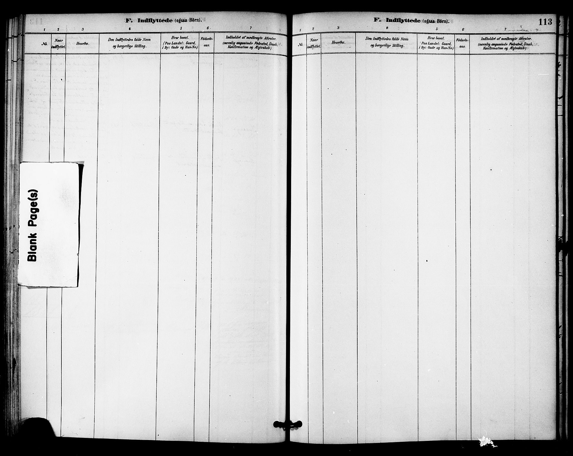 Ministerialprotokoller, klokkerbøker og fødselsregistre - Nord-Trøndelag, SAT/A-1458/745/L0429: Parish register (official) no. 745A01, 1878-1894, p. 113
