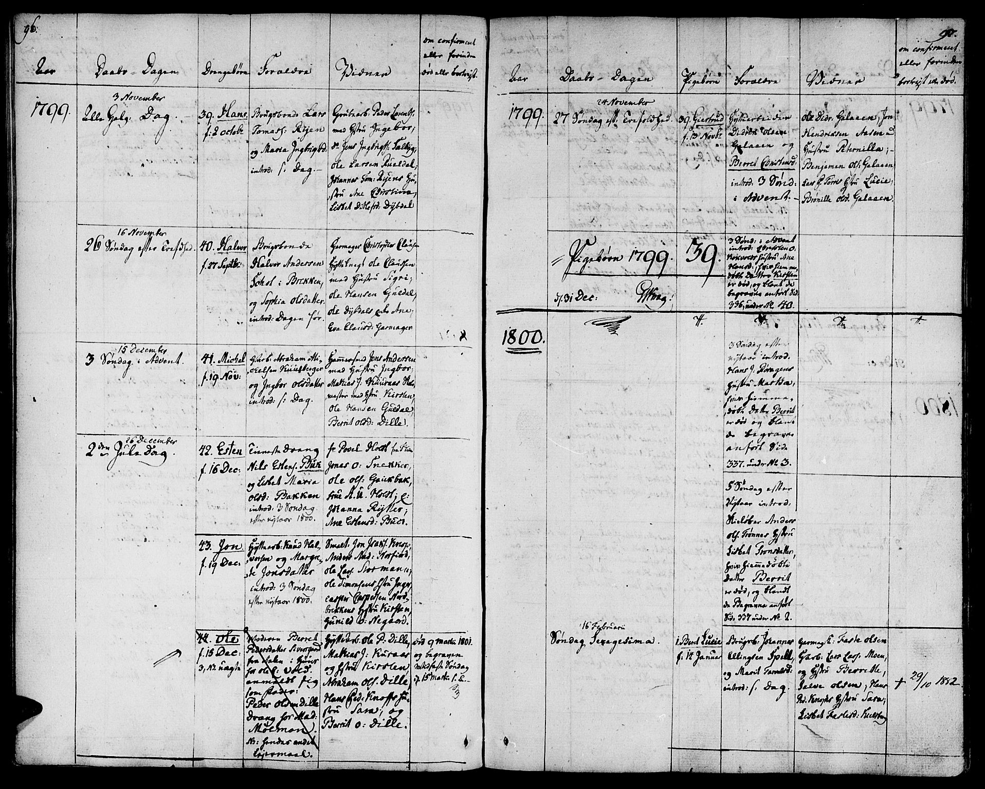 Ministerialprotokoller, klokkerbøker og fødselsregistre - Sør-Trøndelag, SAT/A-1456/681/L0927: Parish register (official) no. 681A05, 1798-1808, p. 96-97