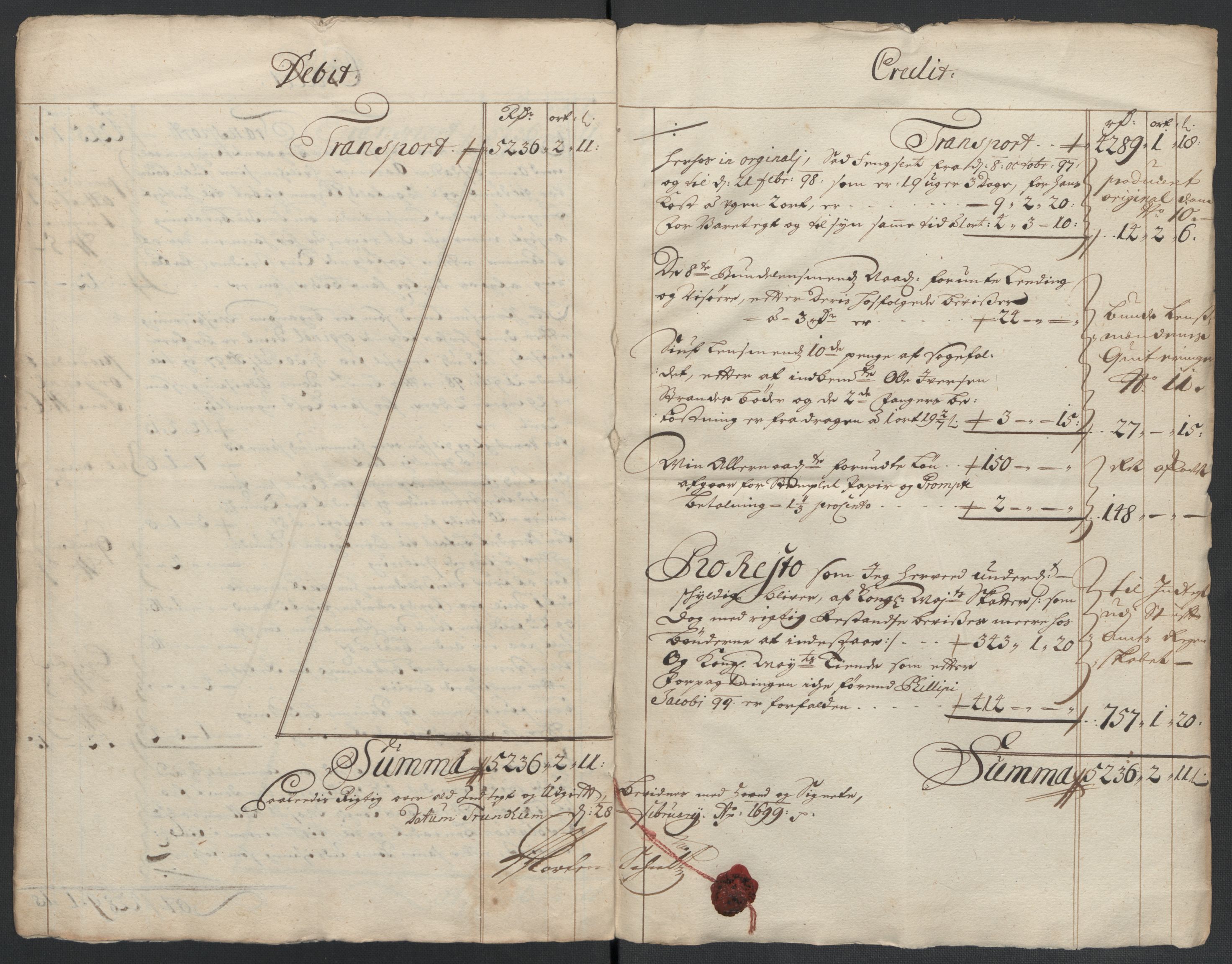 Rentekammeret inntil 1814, Reviderte regnskaper, Fogderegnskap, AV/RA-EA-4092/R55/L3653: Fogderegnskap Romsdal, 1697-1698, p. 237