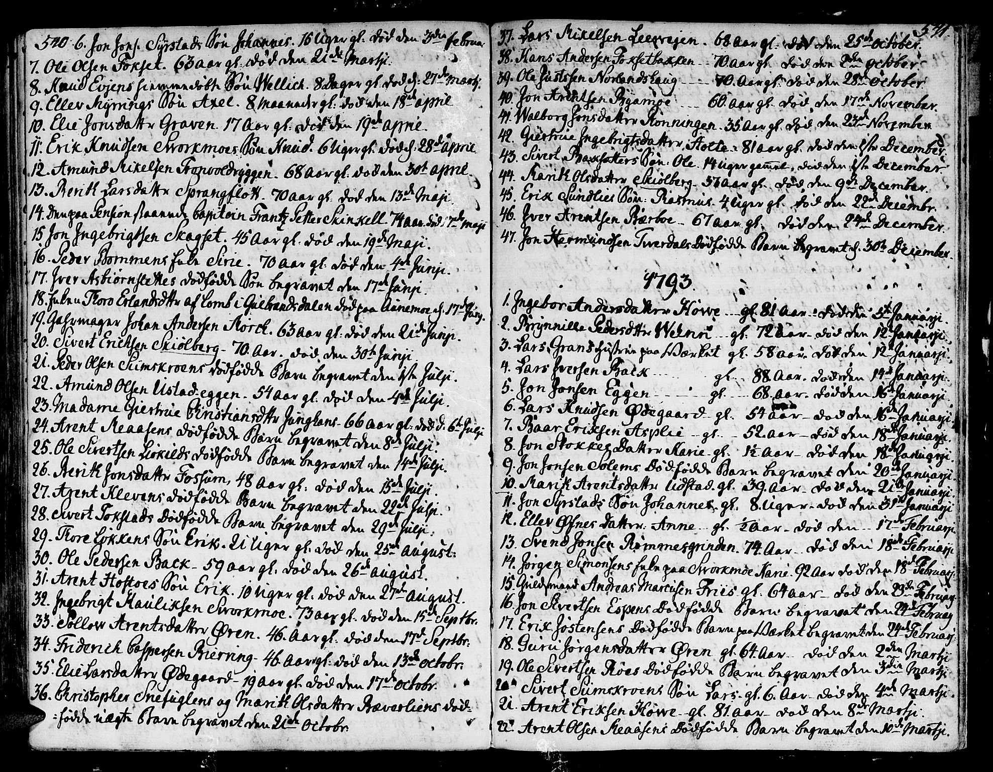 Ministerialprotokoller, klokkerbøker og fødselsregistre - Sør-Trøndelag, SAT/A-1456/668/L0802: Parish register (official) no. 668A02, 1776-1799, p. 540-541