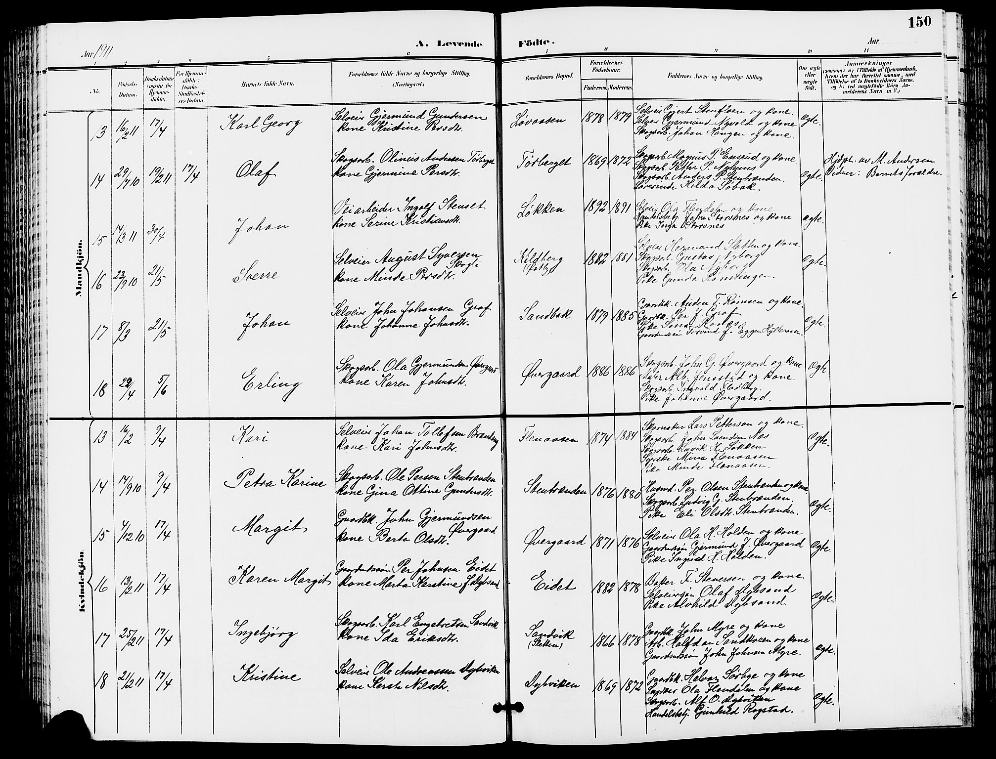 Trysil prestekontor, AV/SAH-PREST-046/H/Ha/Hab/L0006: Parish register (copy) no. 6, 1896-1912, p. 150