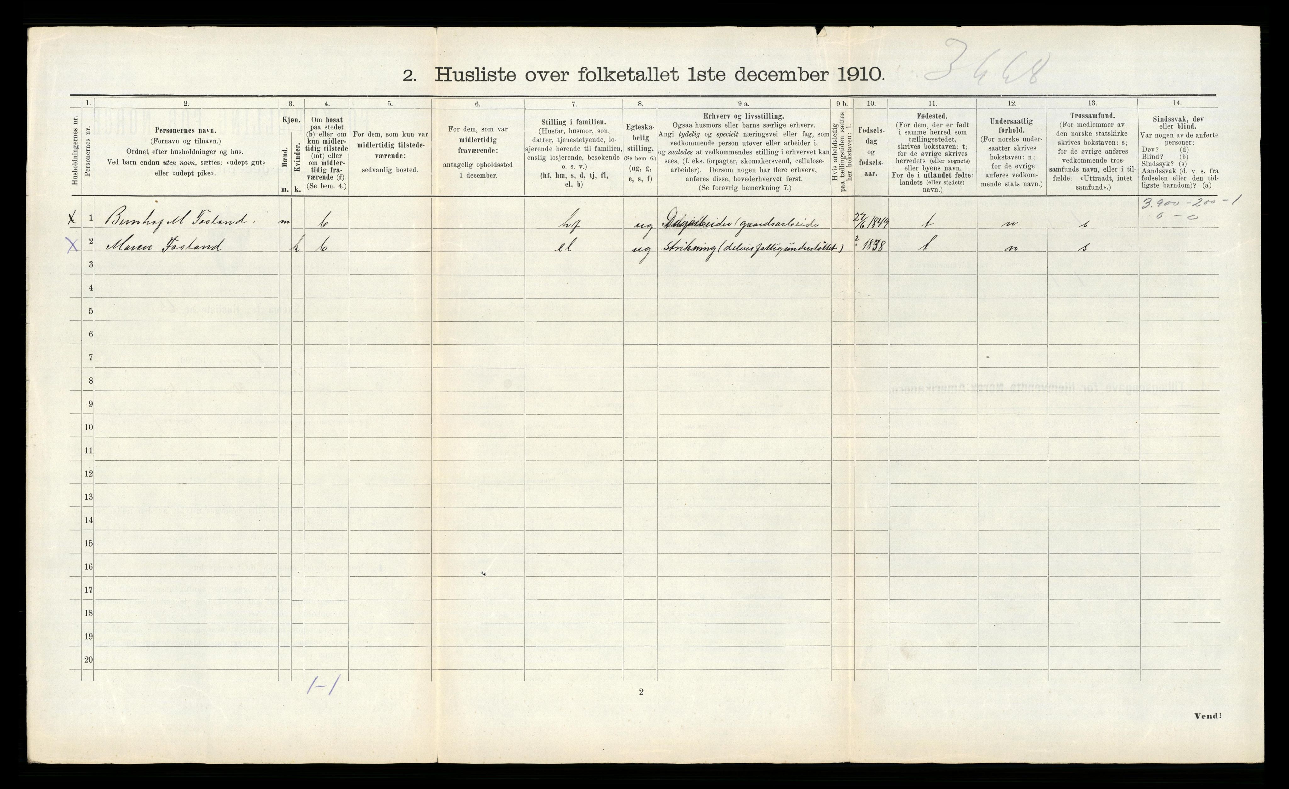 RA, 1910 census for Grong, 1910, p. 453