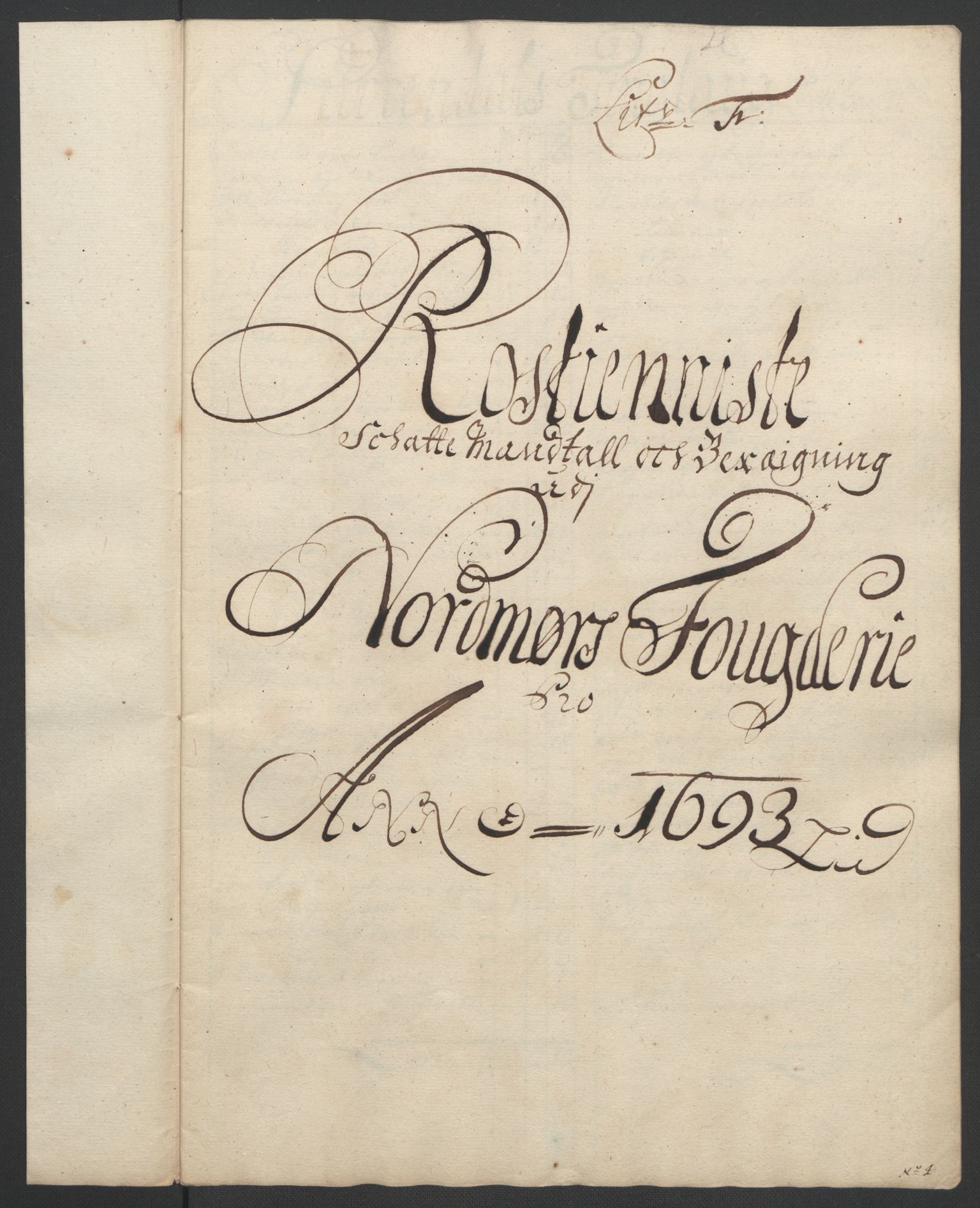 Rentekammeret inntil 1814, Reviderte regnskaper, Fogderegnskap, RA/EA-4092/R56/L3735: Fogderegnskap Nordmøre, 1692-1693, p. 353