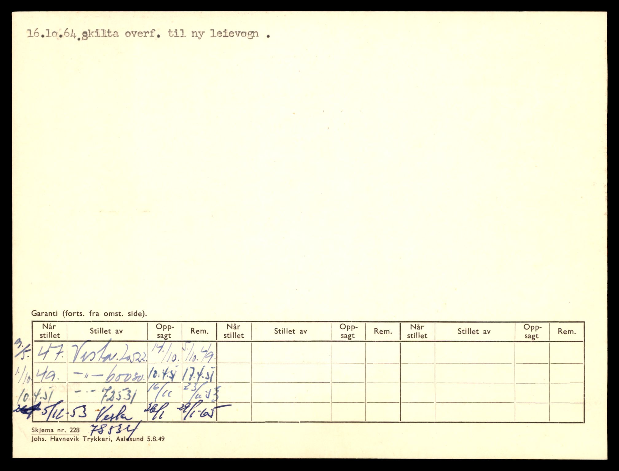 Møre og Romsdal vegkontor - Ålesund trafikkstasjon, AV/SAT-A-4099/F/Fe/L0033: Registreringskort for kjøretøy T 12151 - T 12474, 1927-1998, p. 262