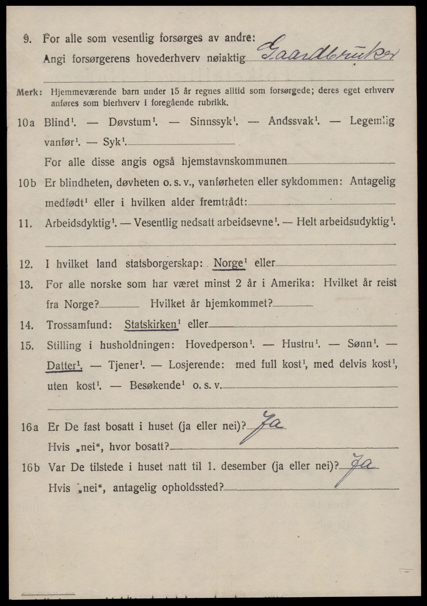 SAT, 1920 census for Norddal, 1920, p. 5378