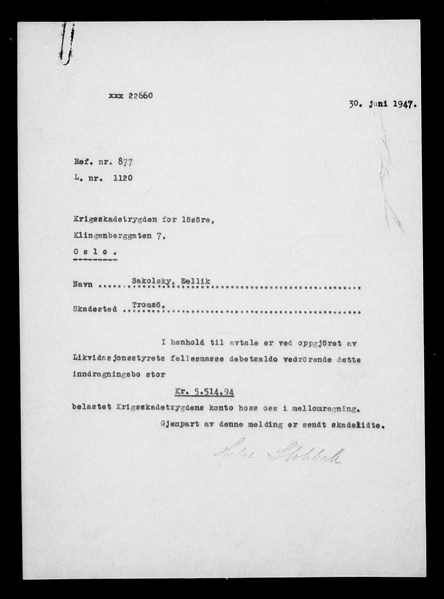 Justisdepartementet, Tilbakeføringskontoret for inndratte formuer, AV/RA-S-1564/H/Hc/Hcb/L0915: --, 1945-1947, p. 303