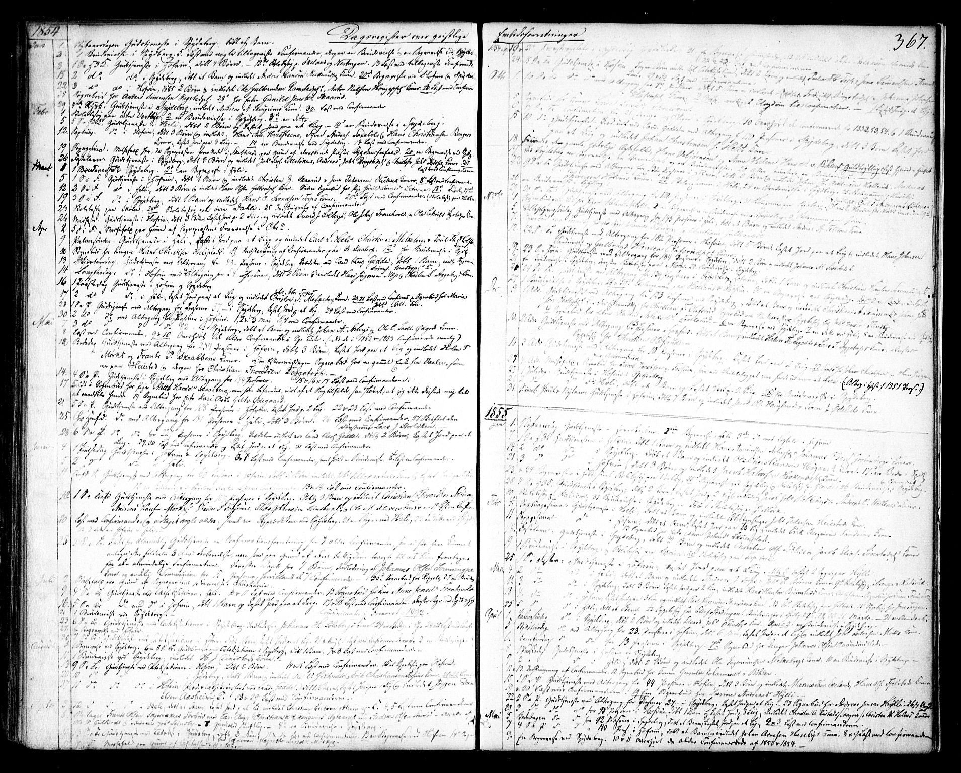 Spydeberg prestekontor Kirkebøker, SAO/A-10924/F/Fa/L0005: Parish register (official) no. I 5, 1842-1862, p. 367
