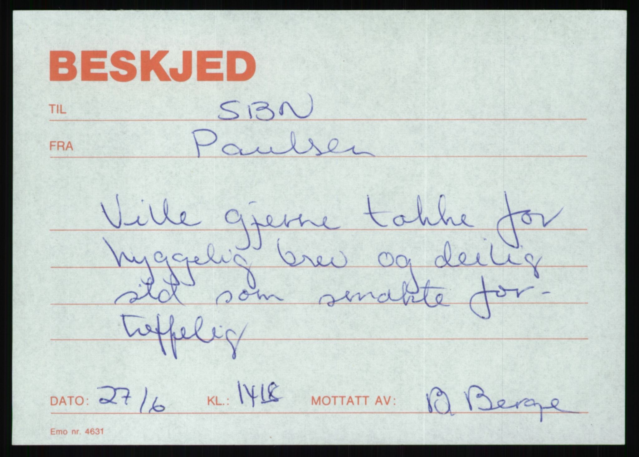 Pa 1503 - Stavanger Drilling AS, AV/SAST-A-101906/D/L0007: Korrespondanse og saksdokumenter, 1974-1981, p. 559