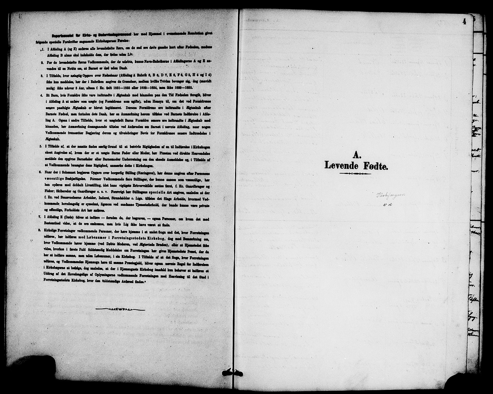 Røldal sokneprestembete, SAB/A-100247: Parish register (copy) no. A 3, 1887-1917, p. 4