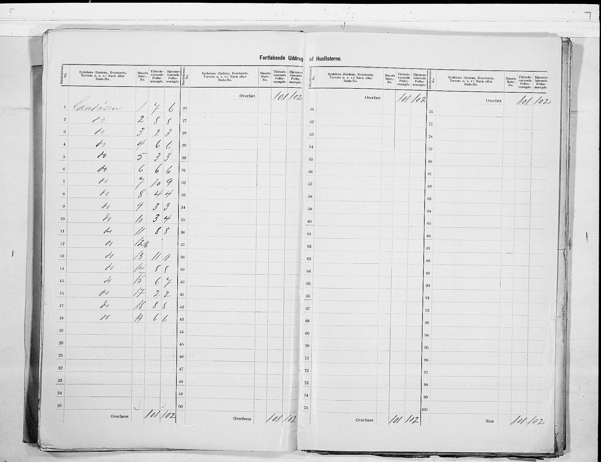 SAKO, 1900 census for Kragerø, 1900, p. 63