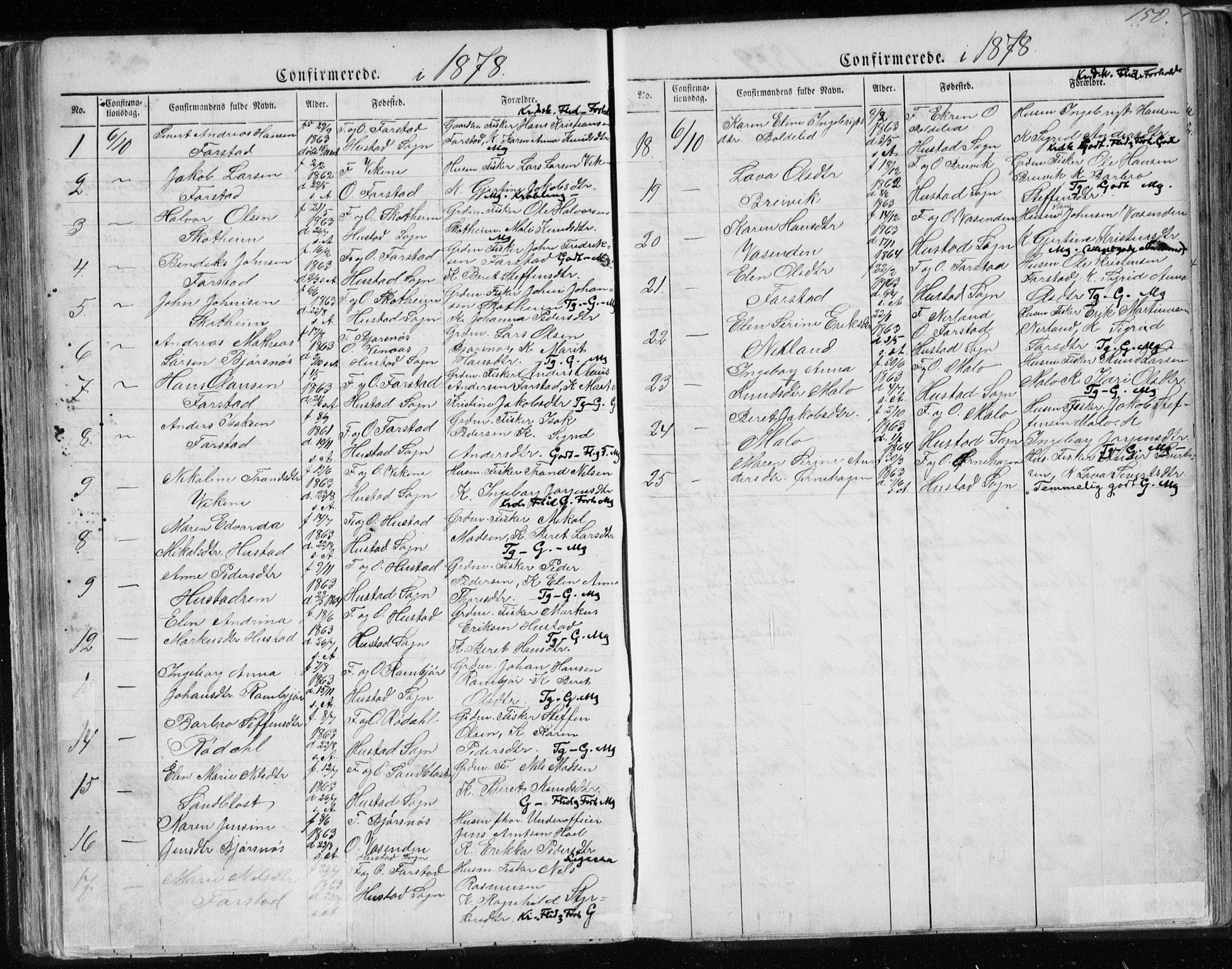 Ministerialprotokoller, klokkerbøker og fødselsregistre - Møre og Romsdal, AV/SAT-A-1454/567/L0782: Parish register (copy) no. 567C02, 1867-1886, p. 150