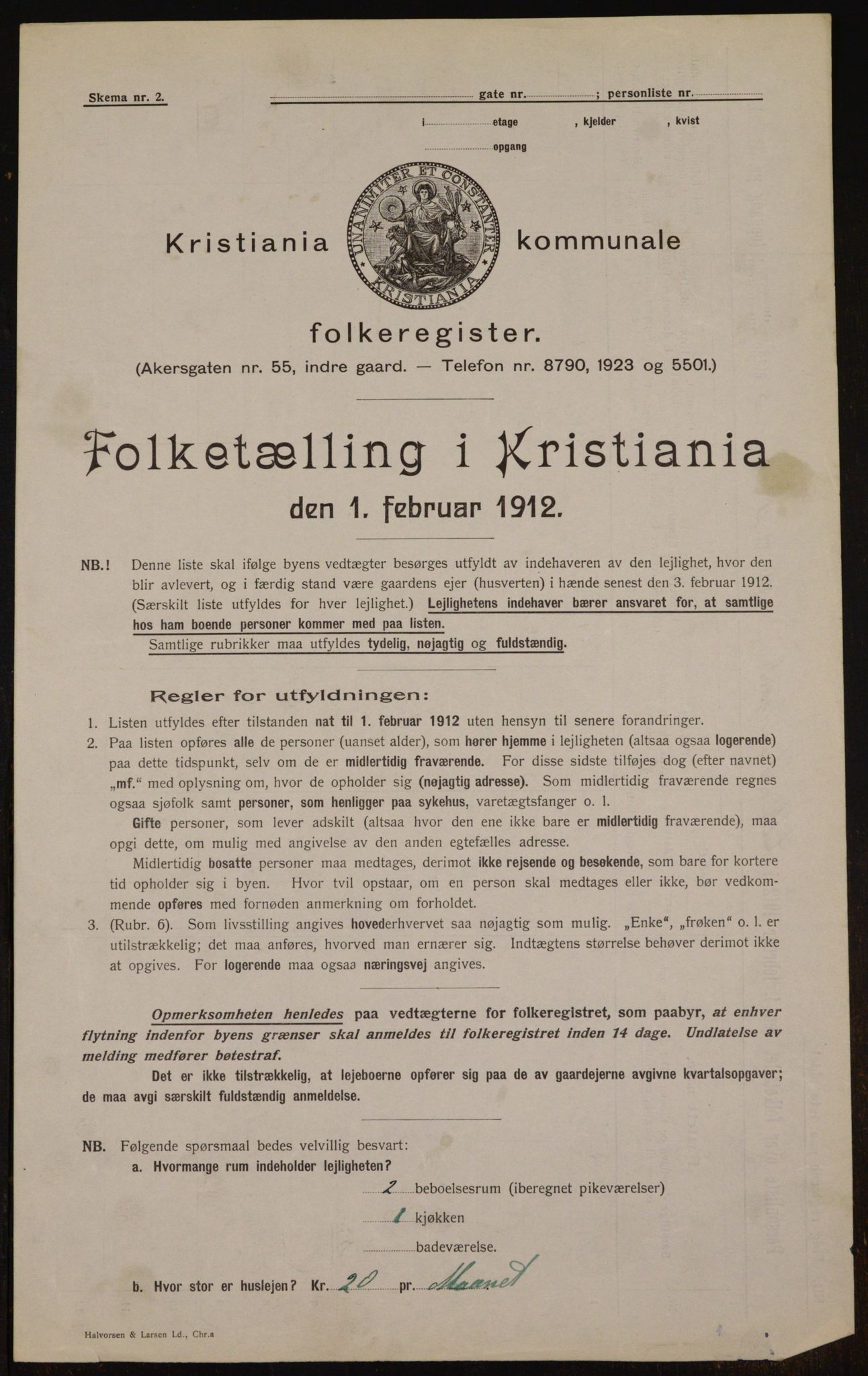 OBA, Municipal Census 1912 for Kristiania, 1912, p. 57959