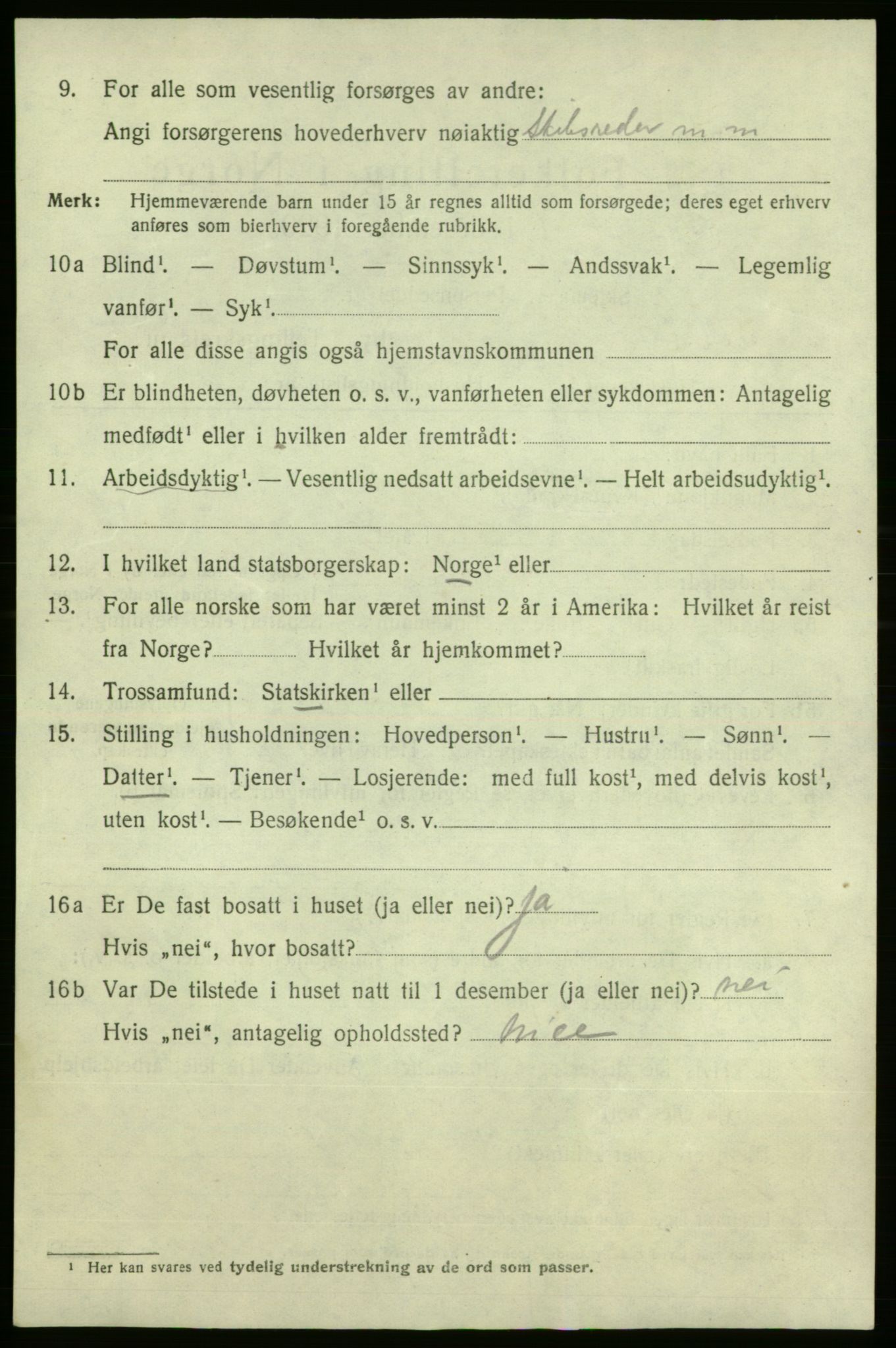 SAO, 1920 census for Fredrikshald, 1920, p. 22150