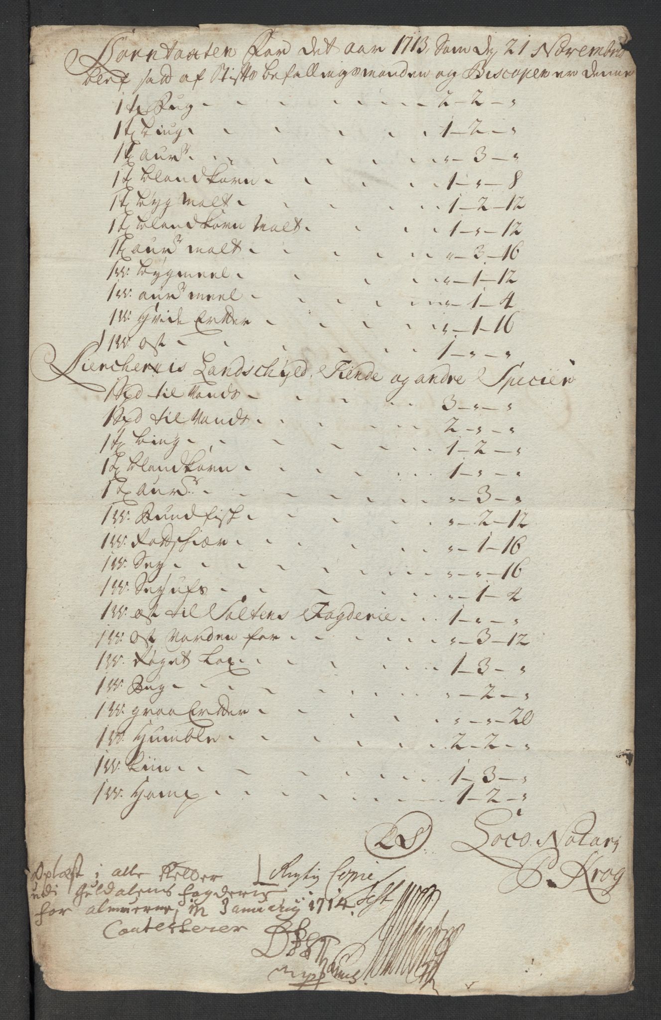 Rentekammeret inntil 1814, Reviderte regnskaper, Fogderegnskap, AV/RA-EA-4092/R60/L3964: Fogderegnskap Orkdal og Gauldal, 1713, p. 214