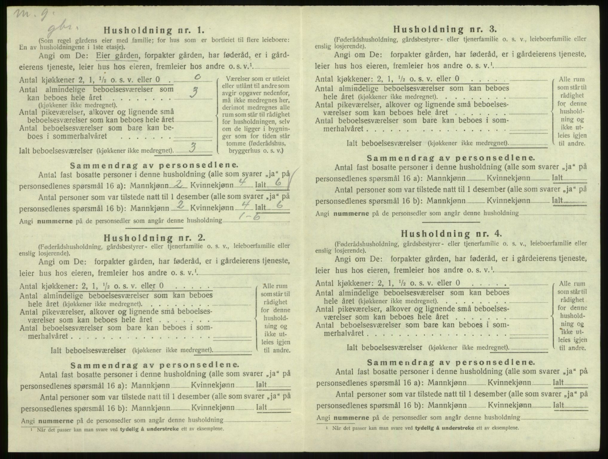 SAB, 1920 census for Askvoll, 1920, p. 453