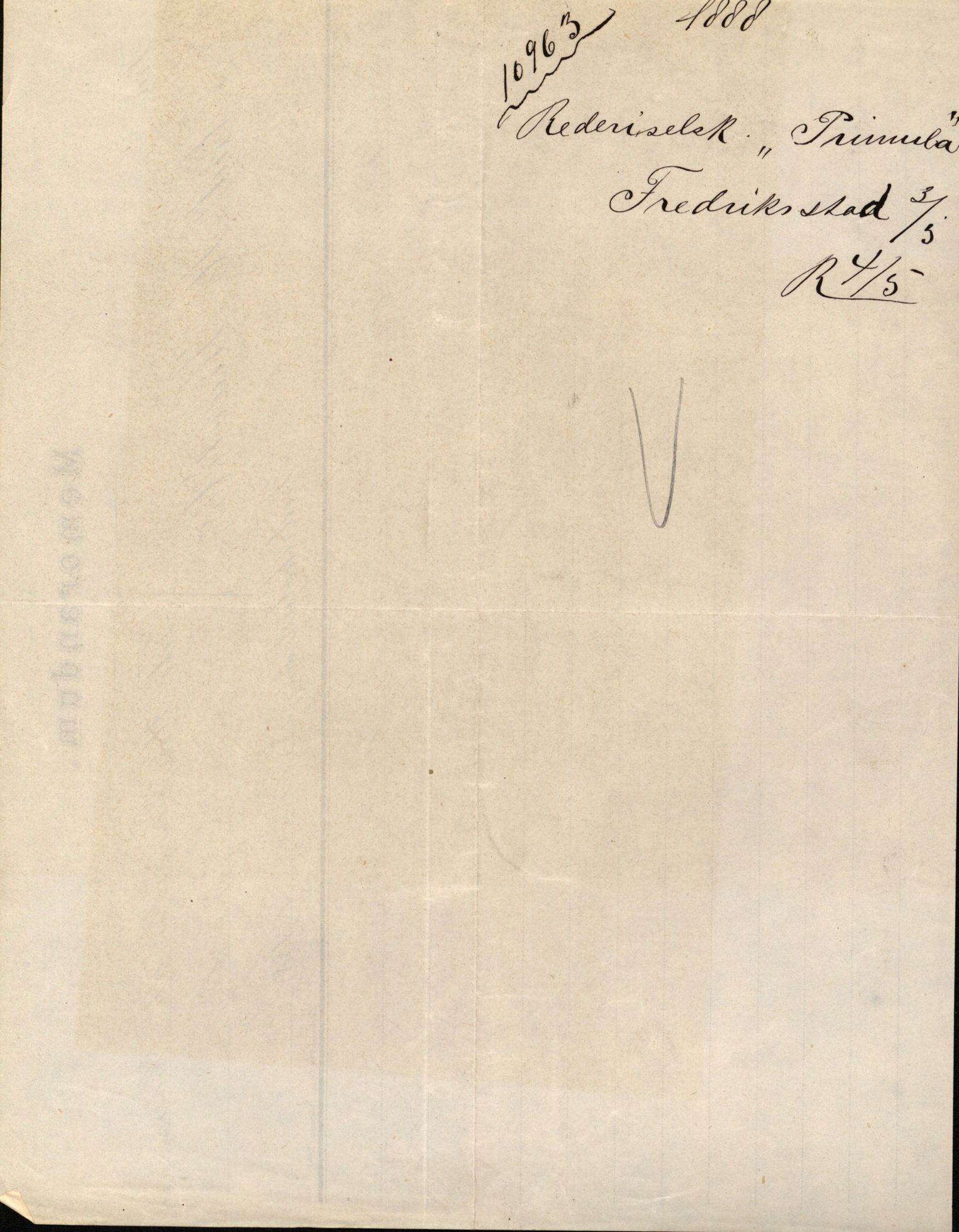 Pa 63 - Østlandske skibsassuranceforening, VEMU/A-1079/G/Ga/L0021/0003: Havaridokumenter / Inga av Drammen, Inga av Sandefjord, Primula, 1888-1889, p. 61
